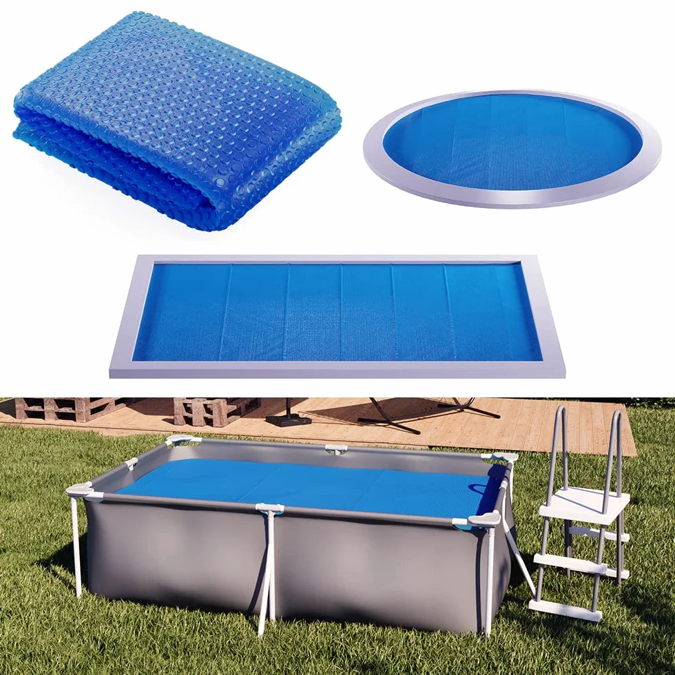 ok-living Bâche Solaire 260cm 400µ Bleu pour Piscine