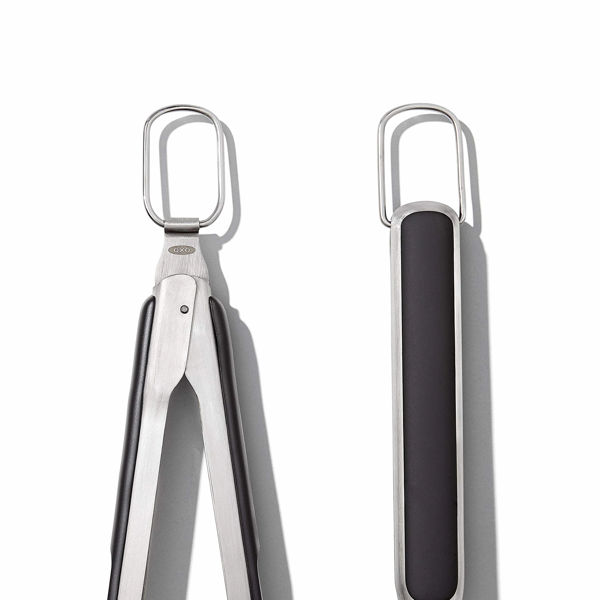 OXO Good Grips Juego de espátula y pinzas para barbacoa de Acero inoxidable