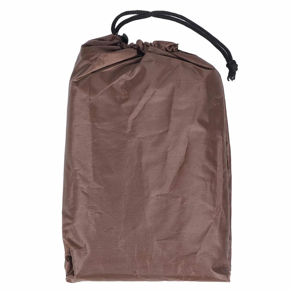 Wakects Housse de Protection pour Coffre de Rangement Extérieur, Imperméable, 123 x 62 x 55 cm, Café