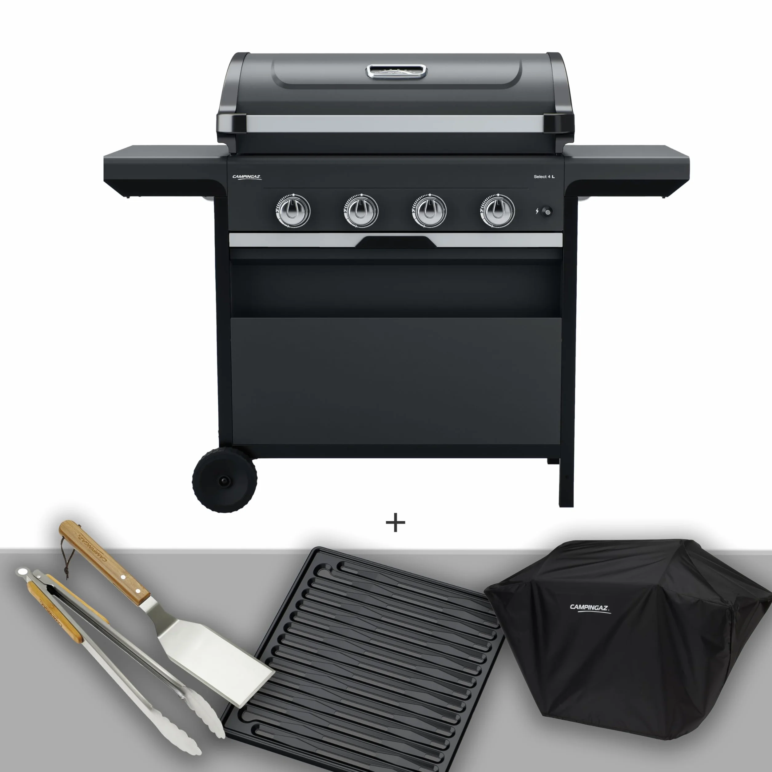 Campingaz Class 4 Select L Barbecue Gaz Combo 4 Brûleurs Acier Inoxydable 12 kW