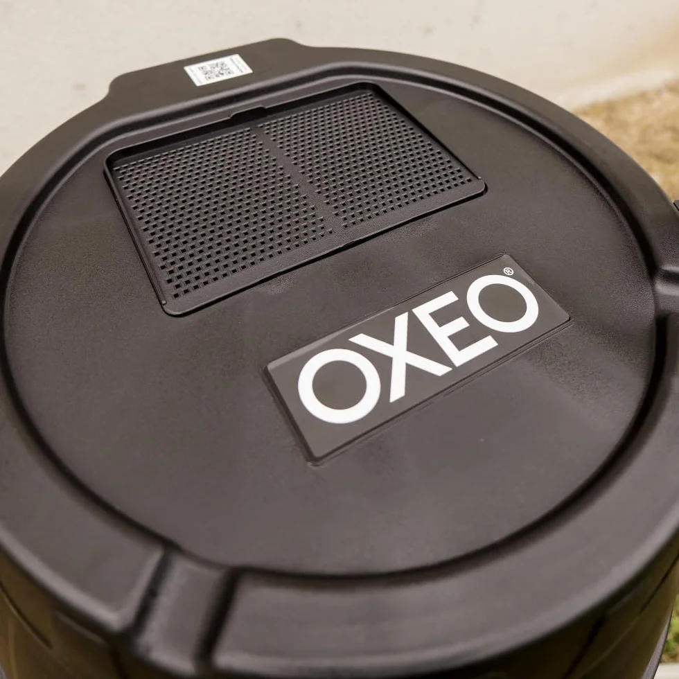 Oxeo Récupérateur Eau de Pluie Semi-Rigide 170L Tonneau résistant au Gel Tuyau Kit perçage Trop-Plein