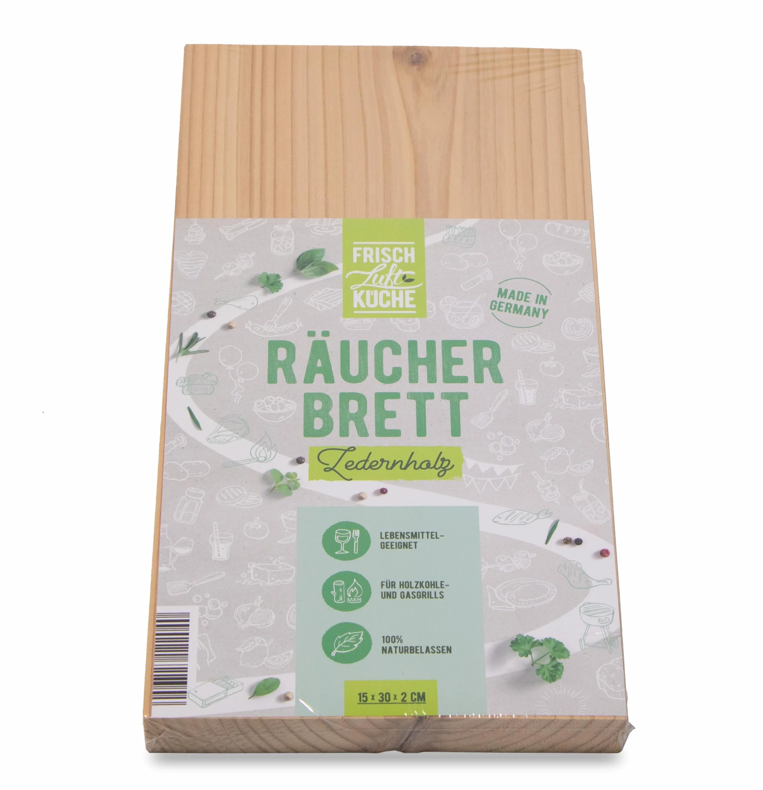 Planche à fumer en cèdre 30 x 15 x 2 cm pour barbecue et fumoir