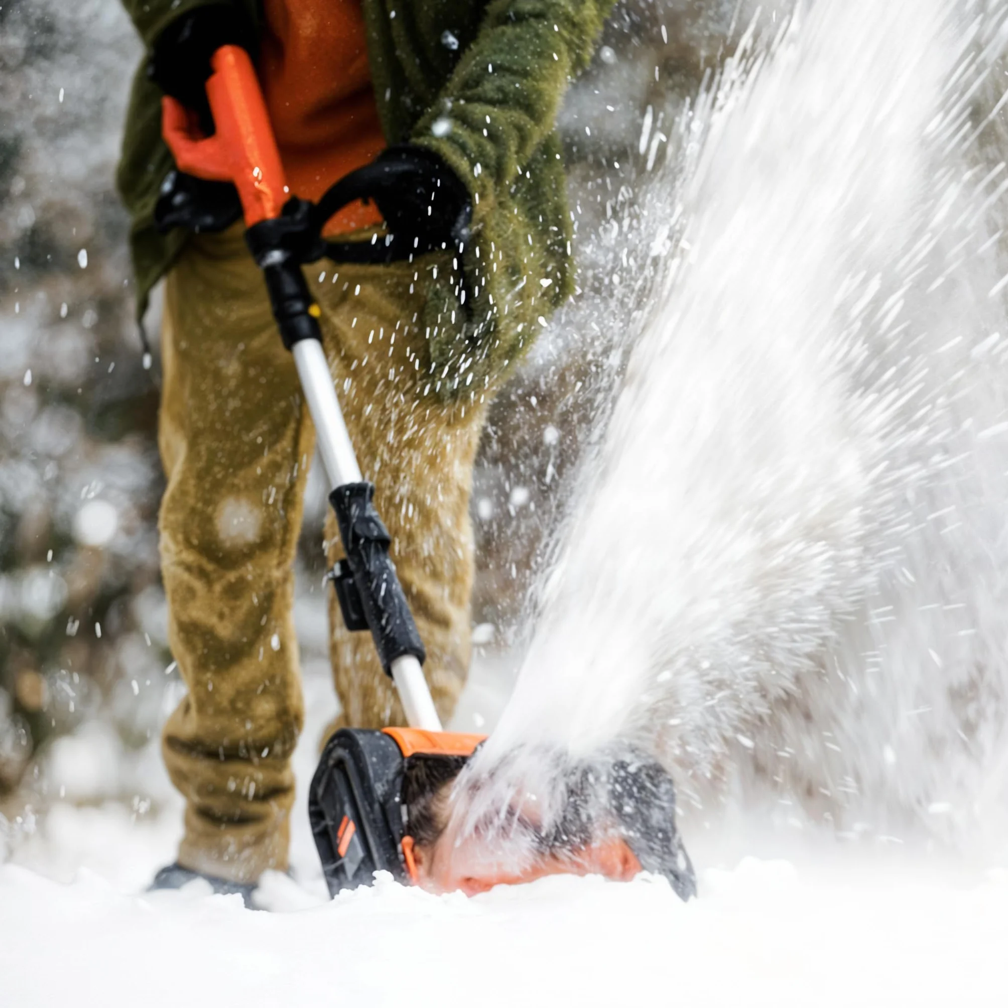 SuperHandy Pelle à neige électrique sans fil 20 V 2 Ah 25,4 x 12,7 cm Portée 7,6 m Capacité 136 kg/min