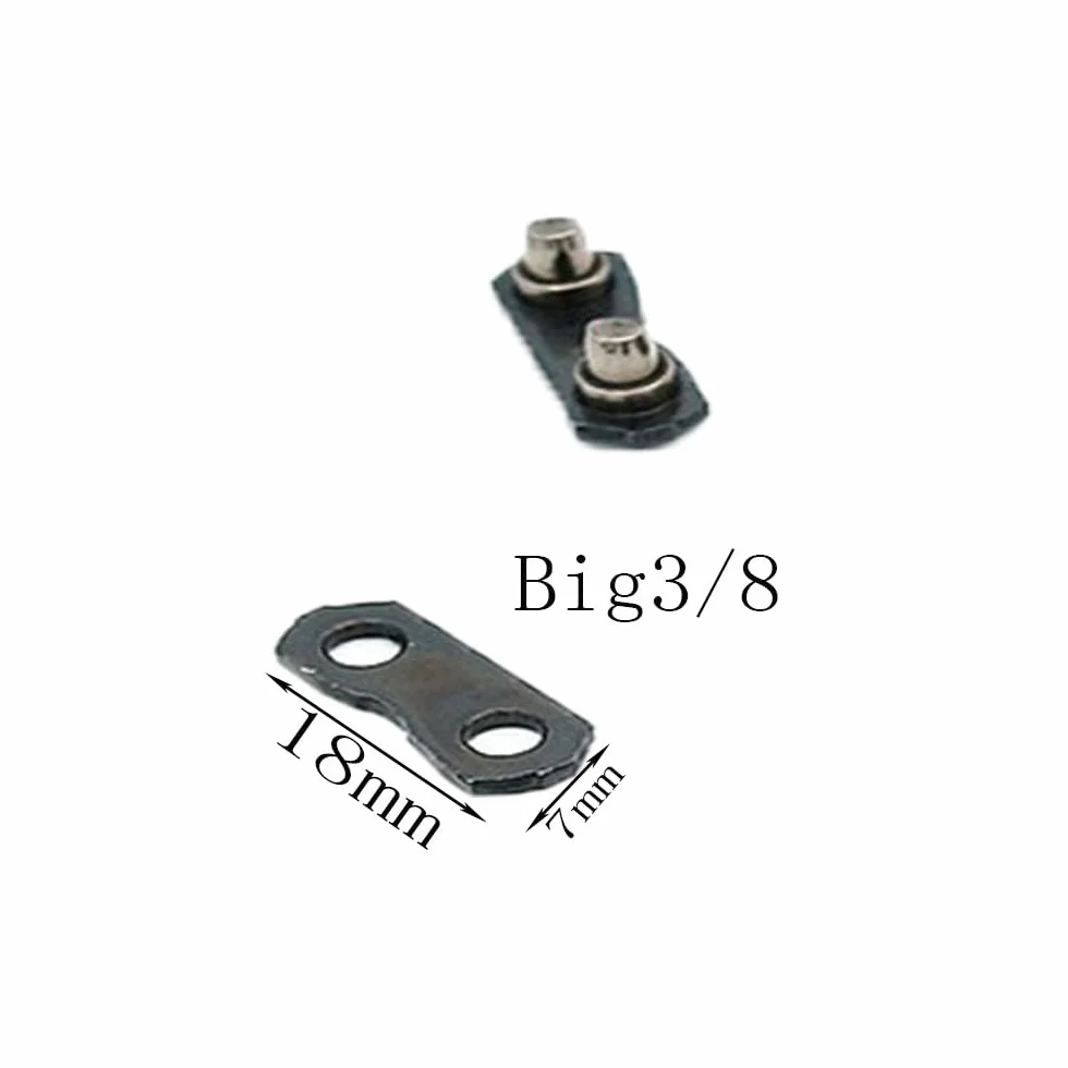 Boucle de chaîne, 10 liaisons de chaîne de tronçonneuse, boucle de chaîne, connecteur de chaîne robuste, connecteurs haute résistance (grand 3/8)
