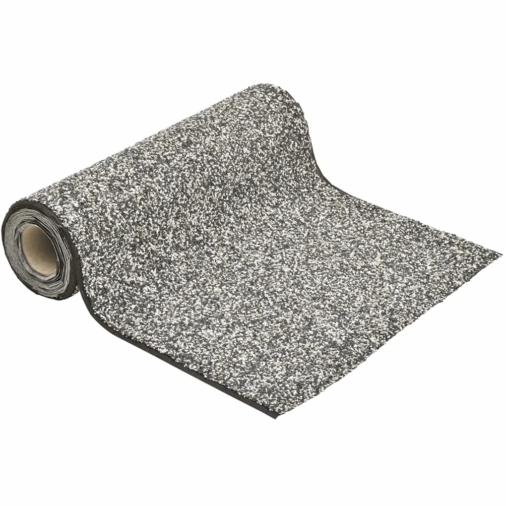 Tomostar Revêtement de Pierre Bâche de Bassin Tapis Gravillonnée Gris 150x40 cm