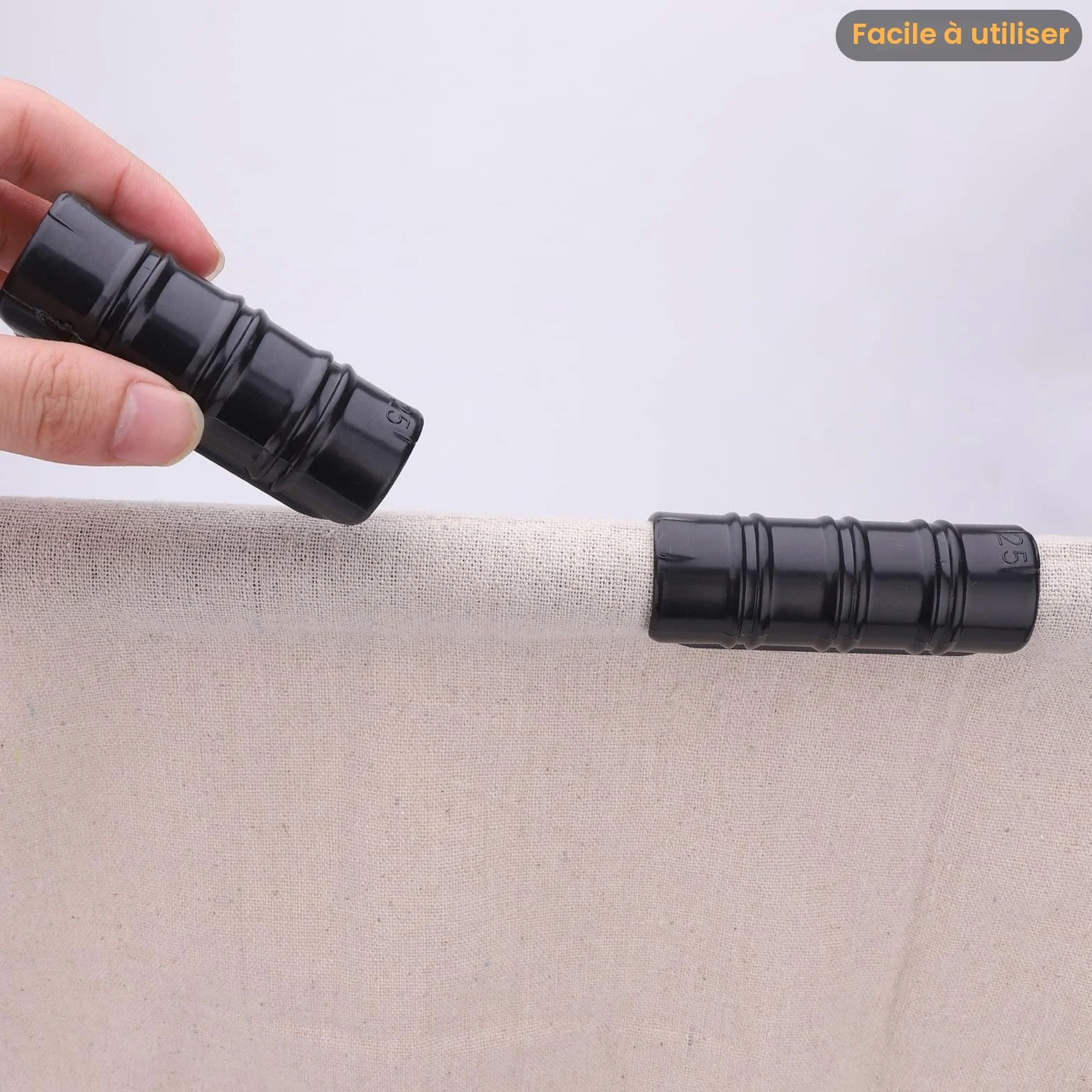 30 PCS Jardin Bâtiments Tube Clip, Clips en Plastique pour Serre Film, Noir 25mm