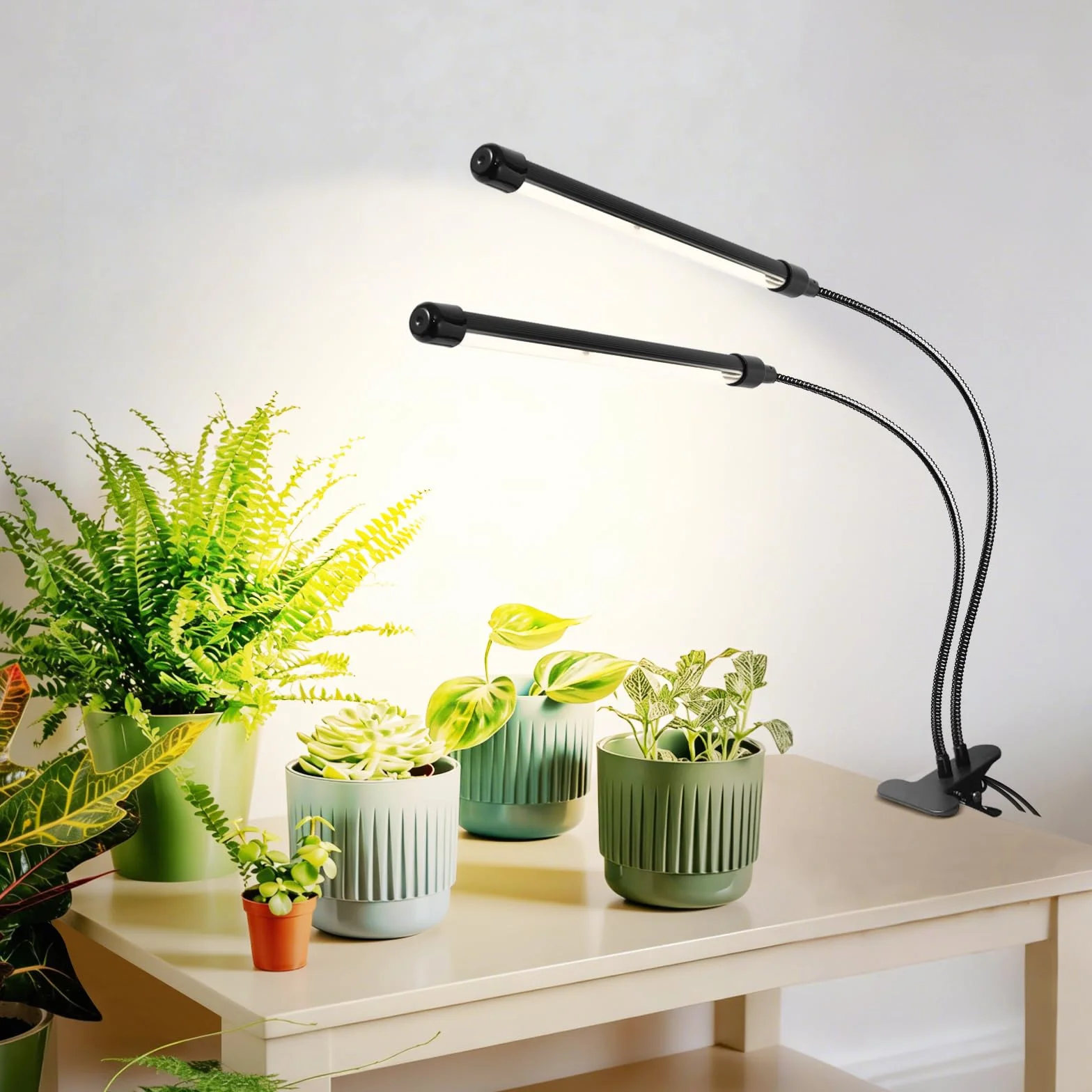 Lampe de croissance LED 12V spectre complet 660 nm PPFD 160 µmol/s/m² 10 W à pince
