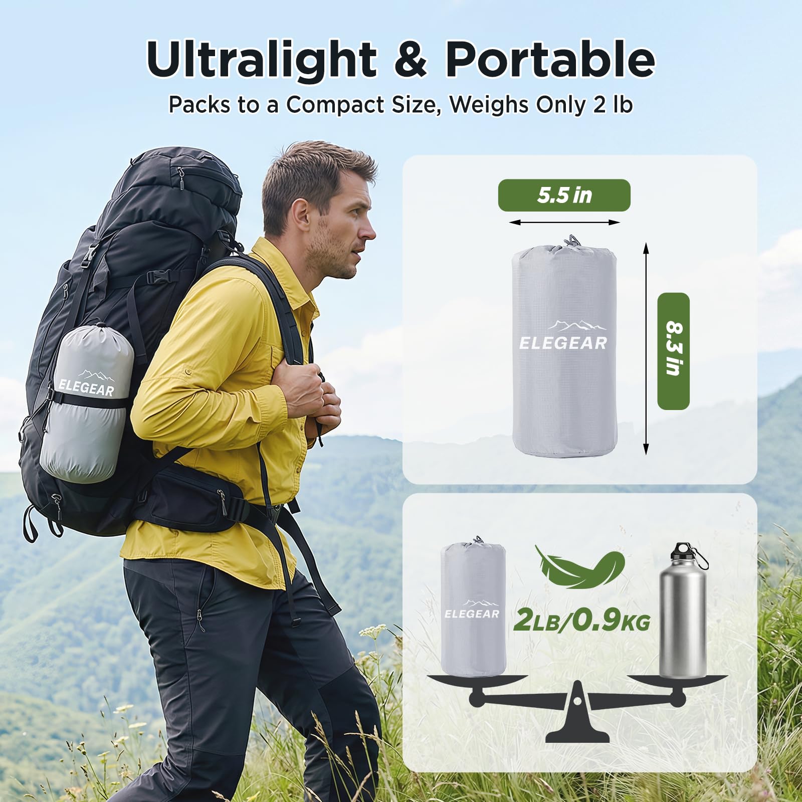 Ultralight 4-Inch Insulated All-Season Sleeping Pad