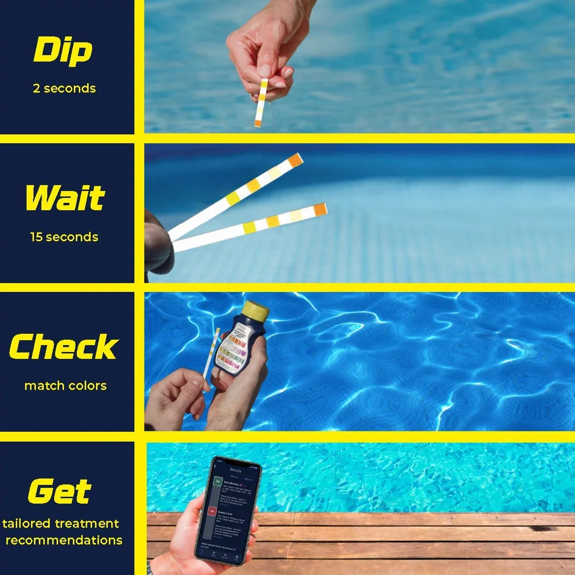 AQUACHEK 511244A Strip Test Piscine et Spa