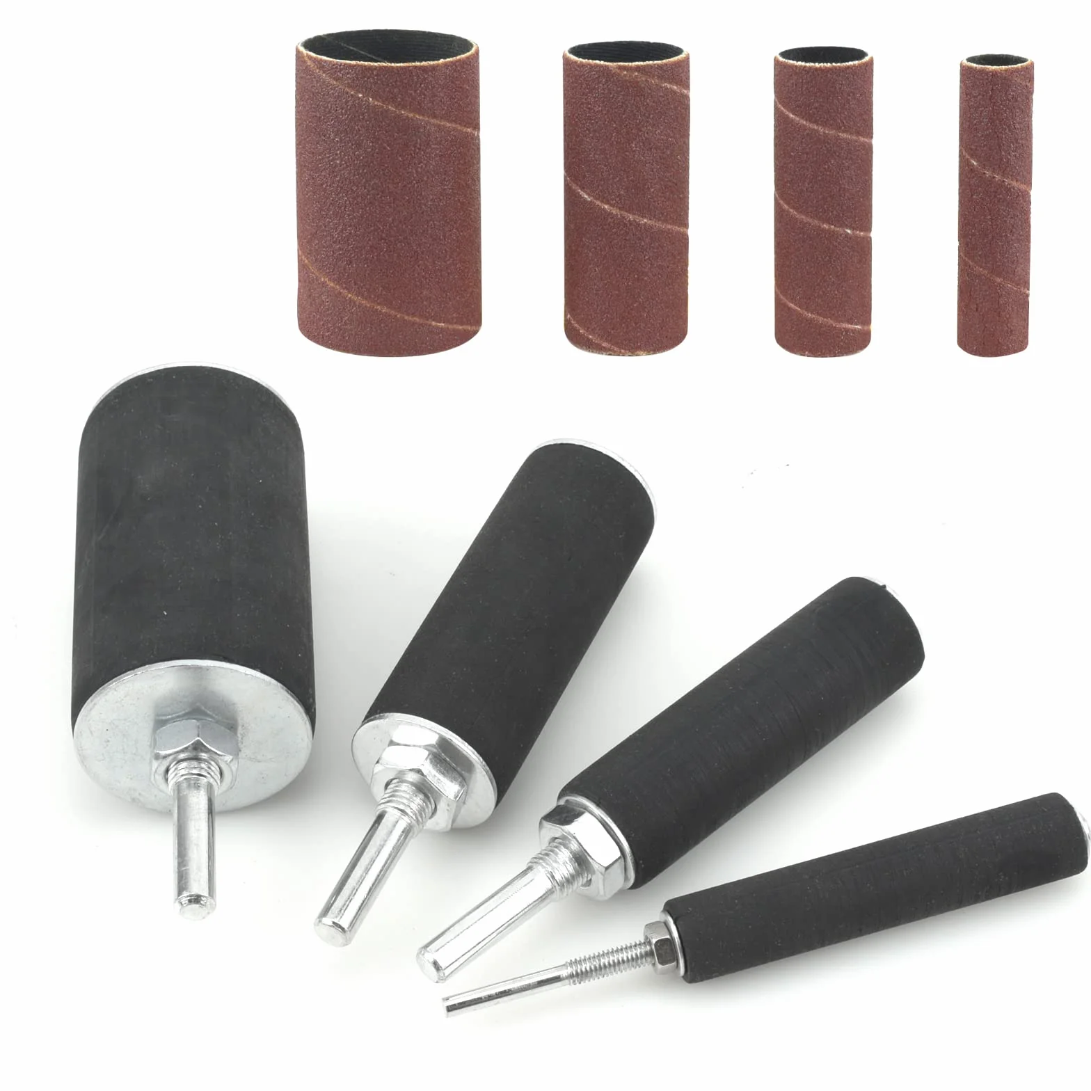 BIGP 20 Pcs Kit ponceuse à Tambour, Kit d'outils pour Ponceuse à Tambour de ponçage avec étui pour perceuse à Colonne