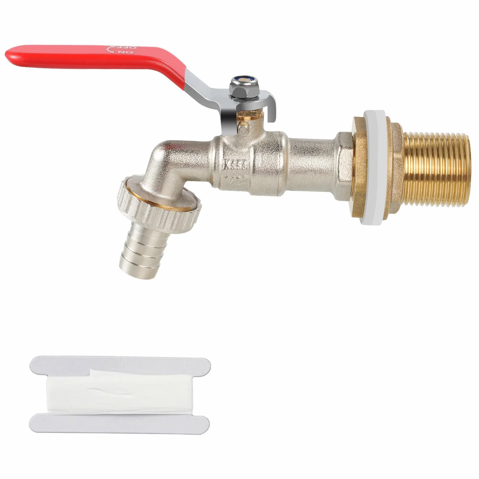 Drado 1/2" Robinet à sphère Laiton extérieur pour récupération d'eau pluie réservoir