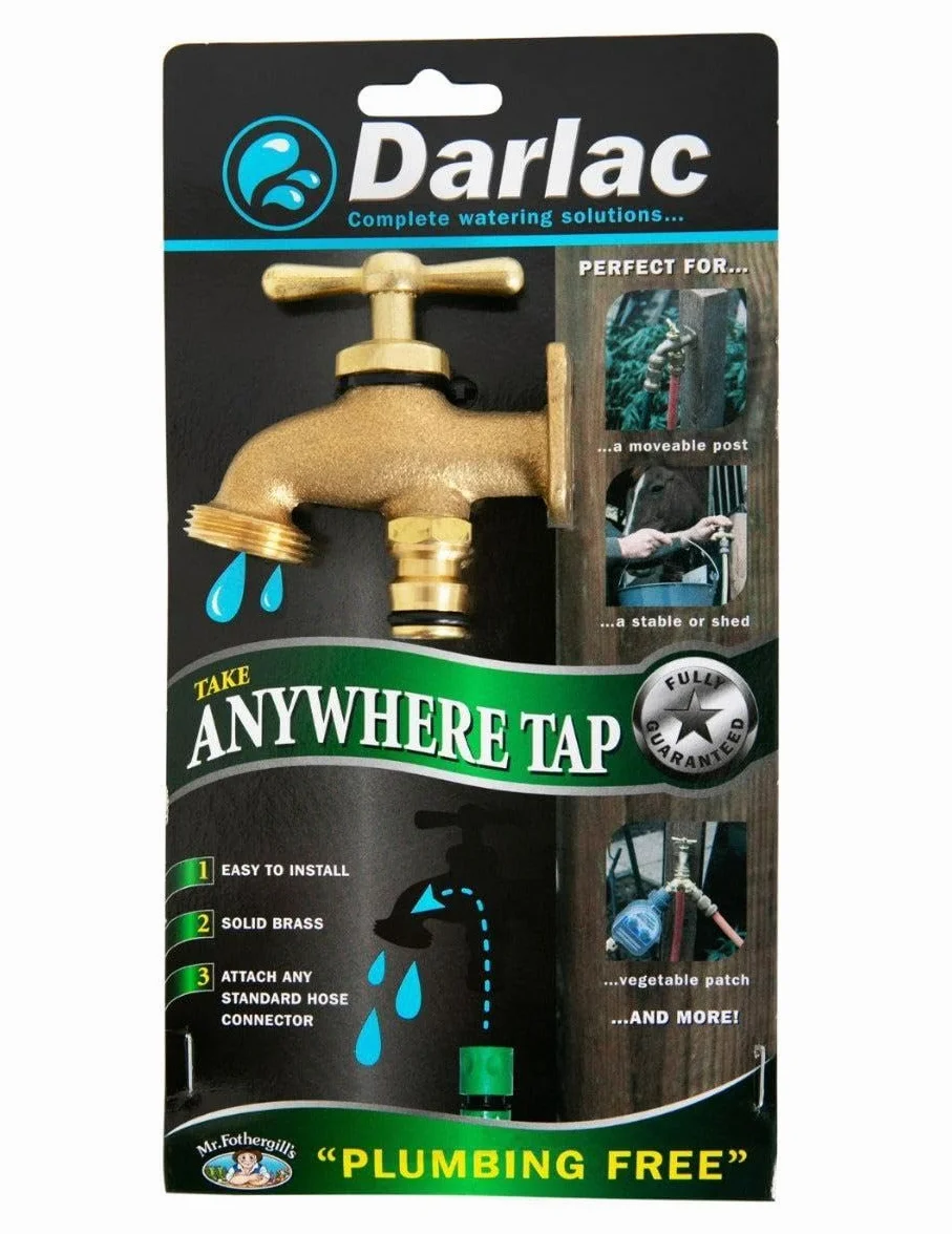 Darlac Robinet d'extérieur en laiton massif compatible raccords tuyauterie - Robinet de jardin
