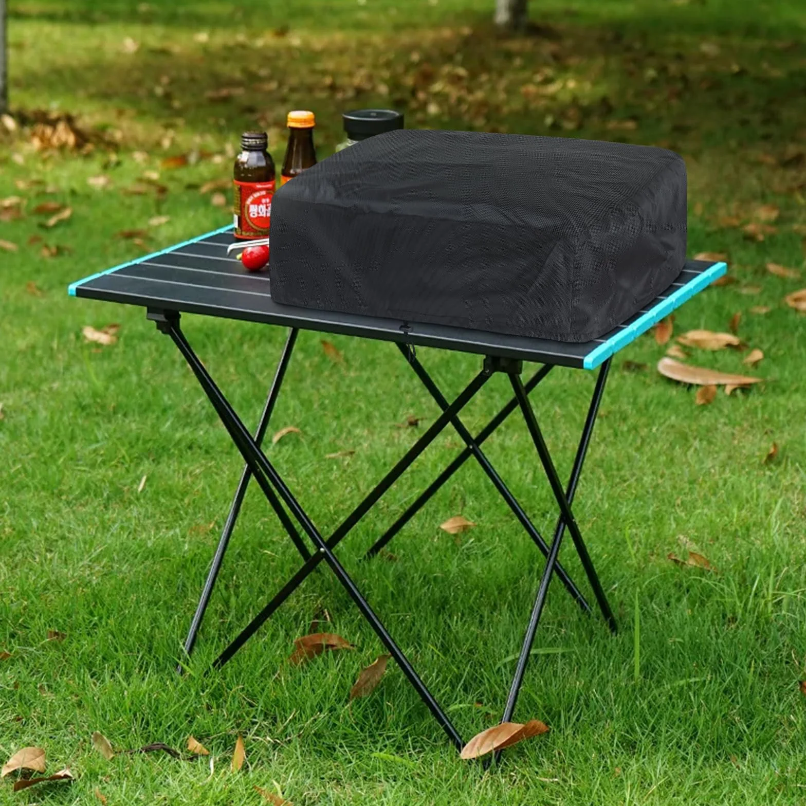 Housse de Protection pour Plancha 80x60x25 cm Imperméable Anti-UV Noir Universelle