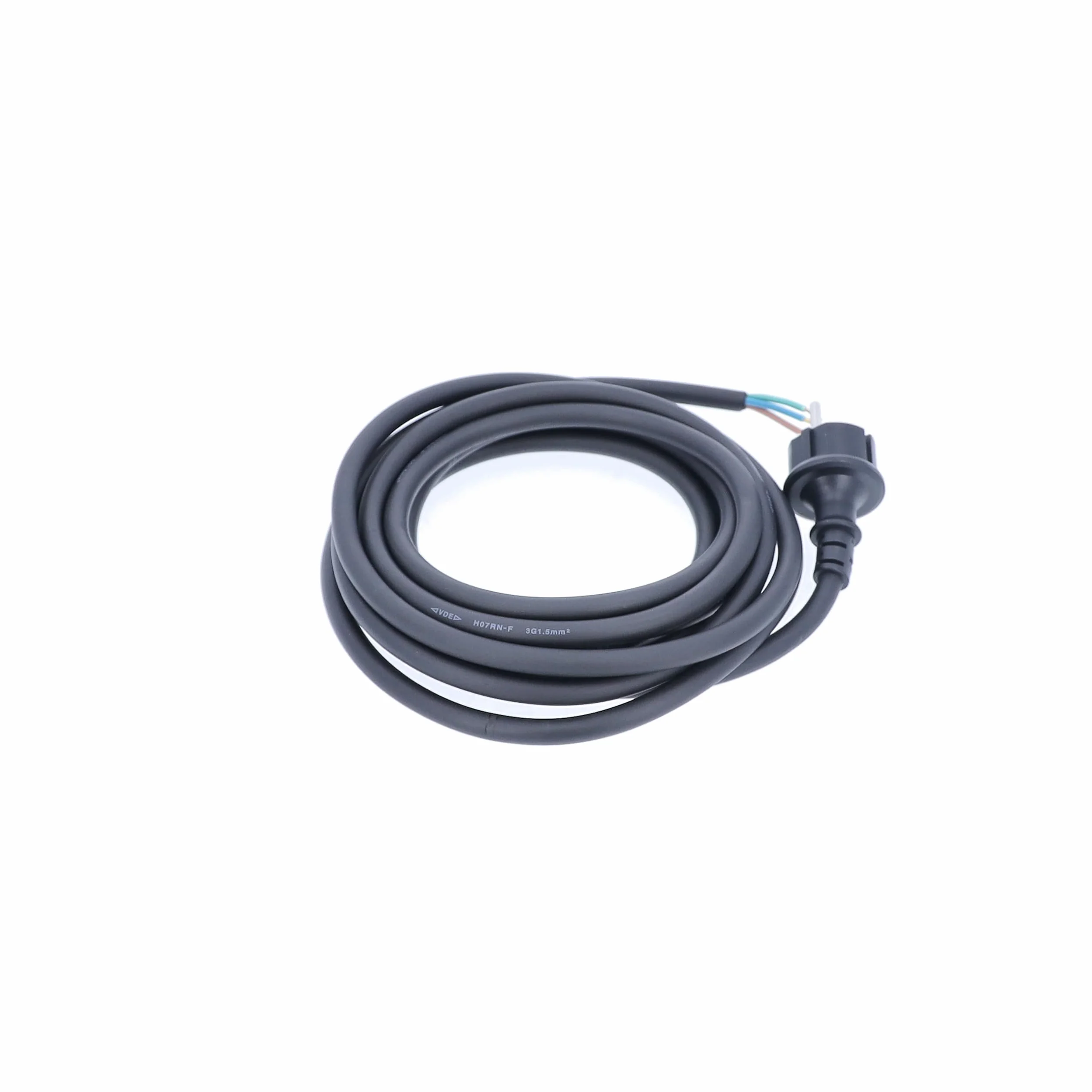 as - Schwabe Câble de raccordement en caoutchouc - H07RN-F 3G1.5, Noir, 4,5 m