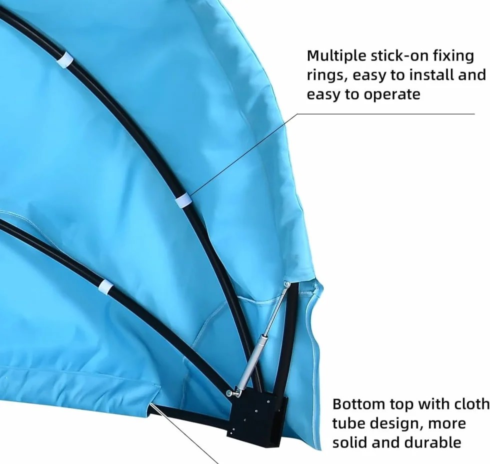 Housse de rechange pour lit de jour d'extérieur en osier, compatible avec lit de jour rond de terrasse, résistant à l'eau et au soleil - Blanc