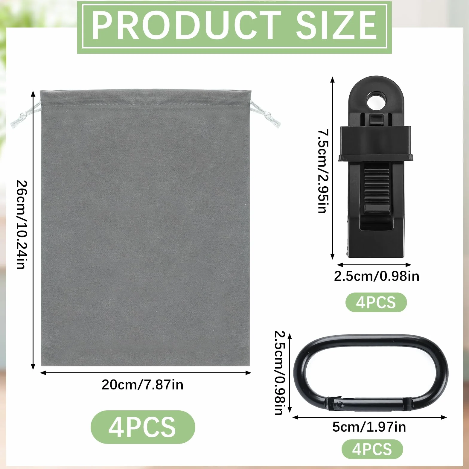 Sacs de lestage pour rideaux d'extérieur avec clips, poids pour tentes, portable