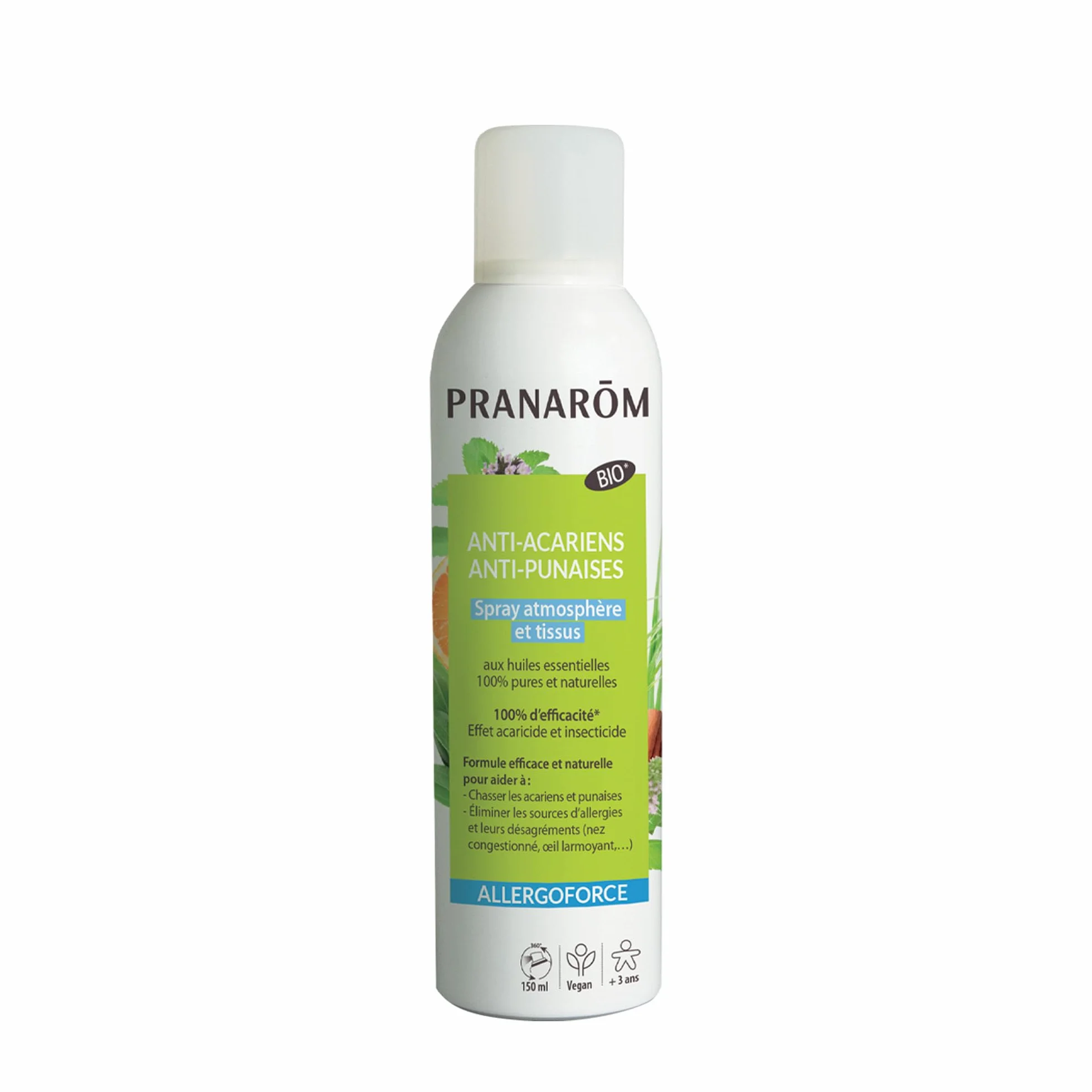 Pranarôm ALLERGOFORCE Spray anti-acariens et punaises de lit 150 ml