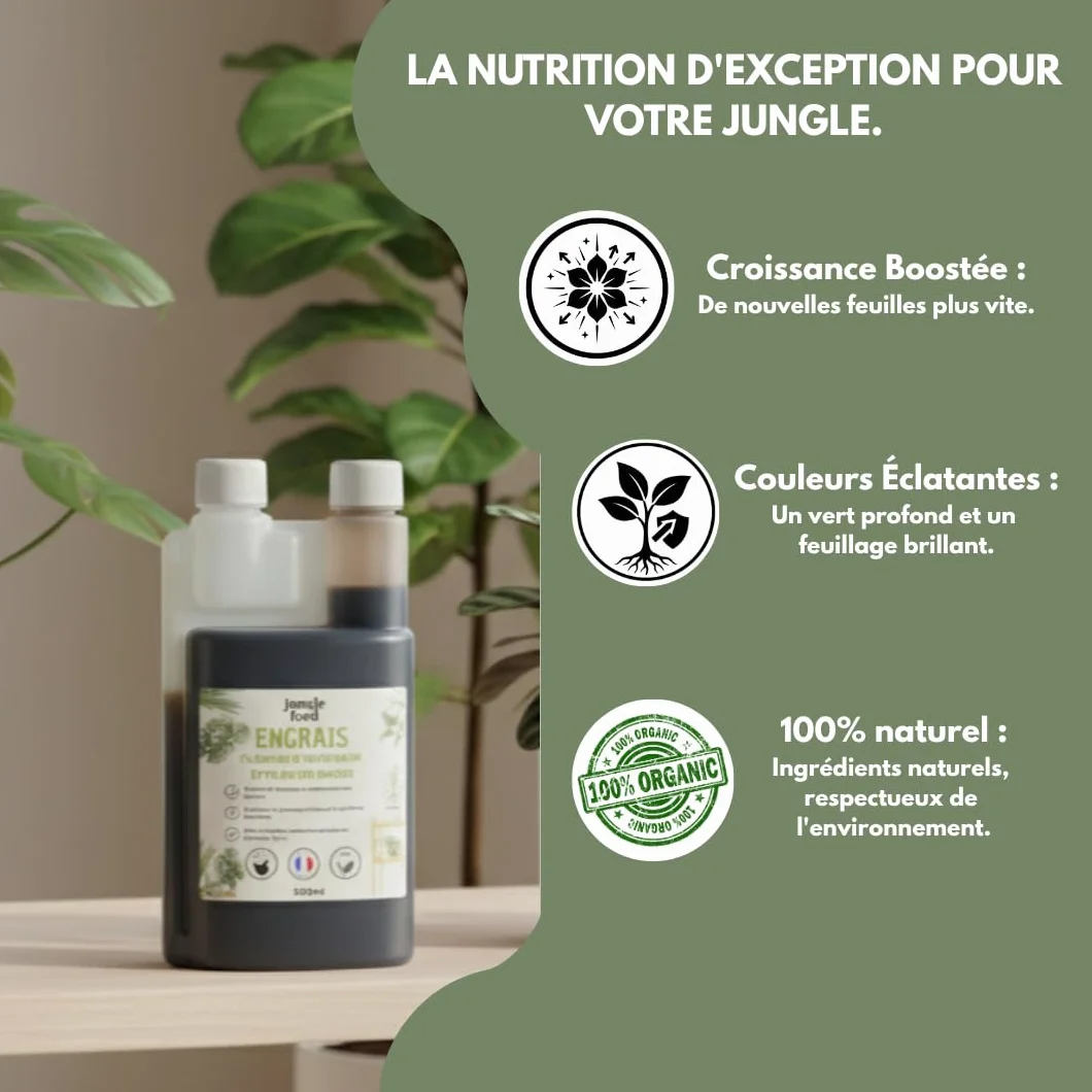 Engrais Plantes Vertes Et Rares Liquide 100% Naturel Made In France