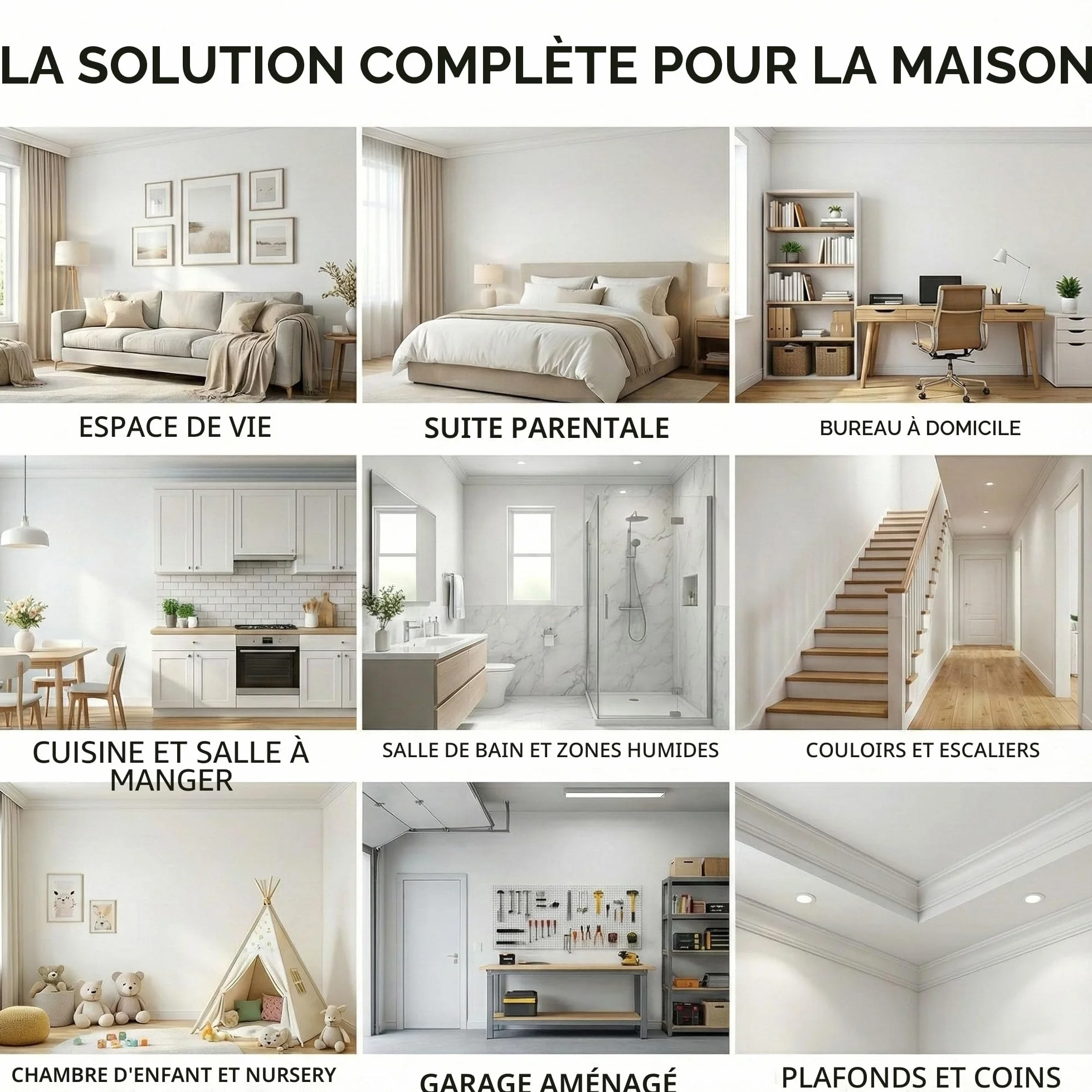 Rebouche Trou Mur Blanc,Enduit de Rbouchage Prêt à l'Emploi Pour Murale, Enduit Platre Rebouchage Pour Rayures, Trous, Fissures, Graffitis,Avec Patch, Spatule et Papier Abrasif