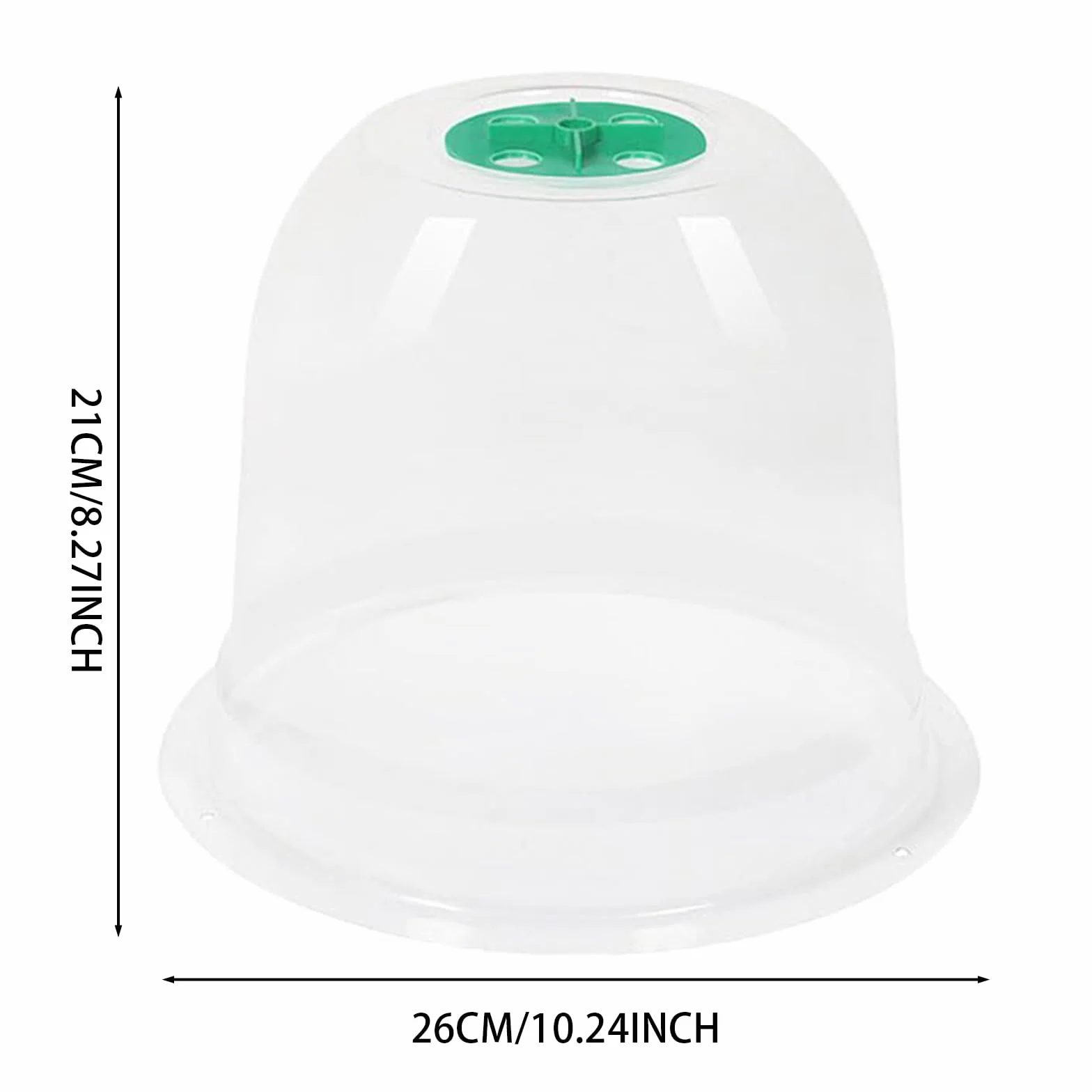 Cloche pour Plantes de Jardin 10 Pièces Protection Pluie Gel Ventilation Extérieur Blanc