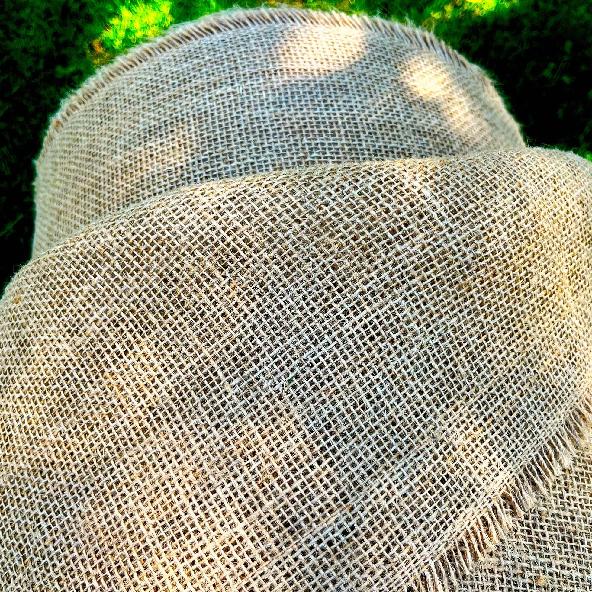 Tissu de jute 160 cm large - Tissu naturel pour plantes - Protection racines - Au mètre