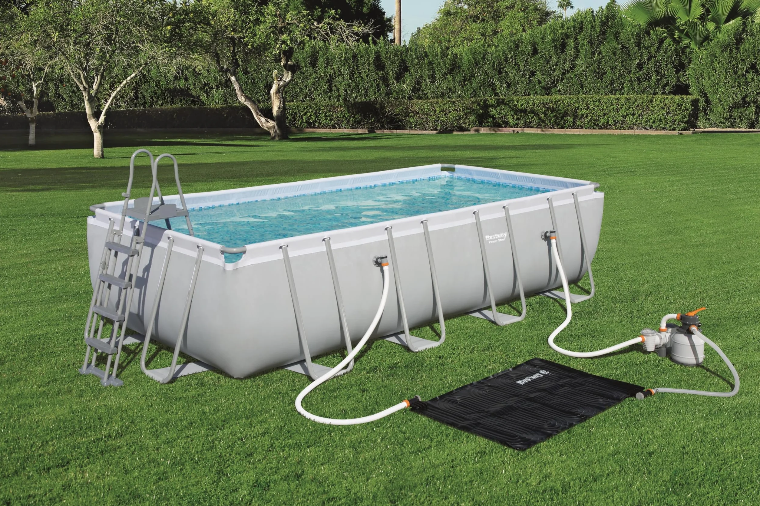 Bestway Réchauffeur solaire pour piscine noir 1,10 m x 1,71 m