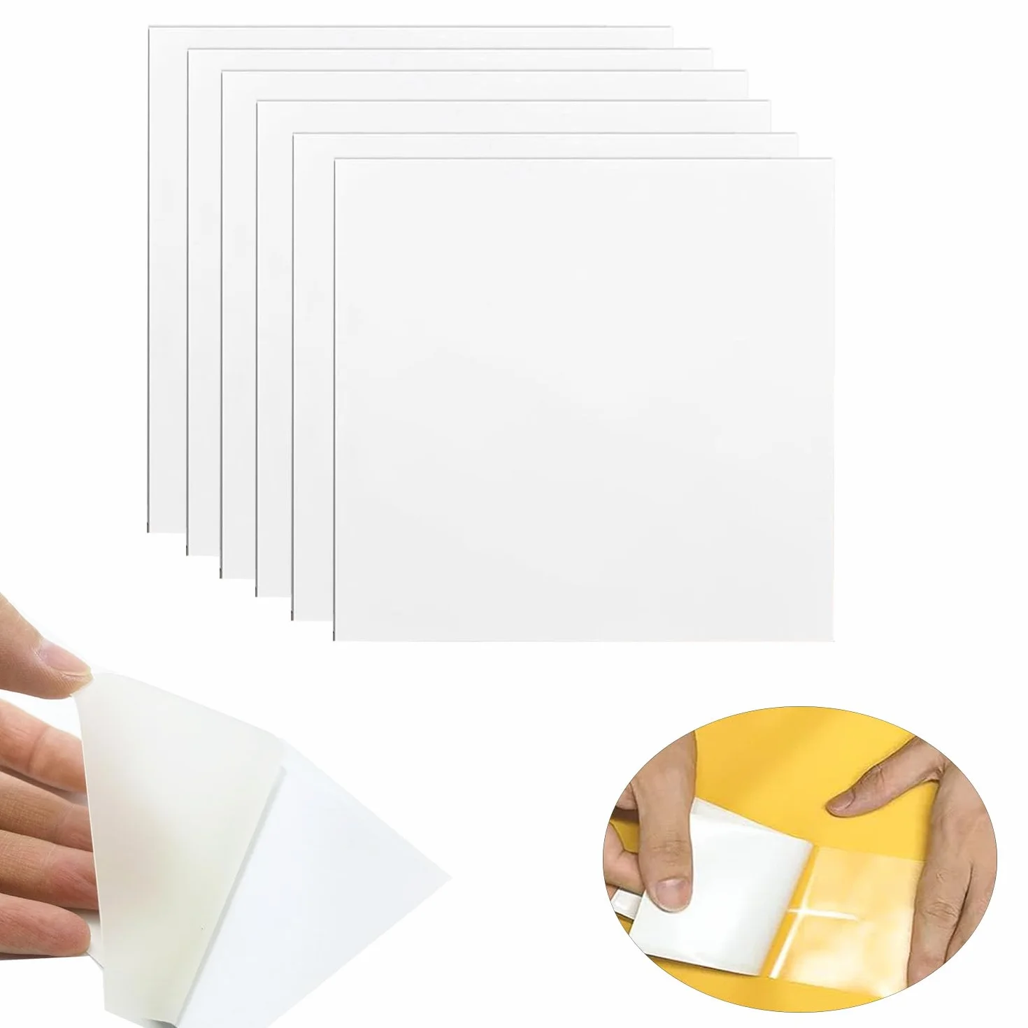 Kit de réparation TPU imperméable 6PCS pour piscine gonflable 8.8 x 8.8cm