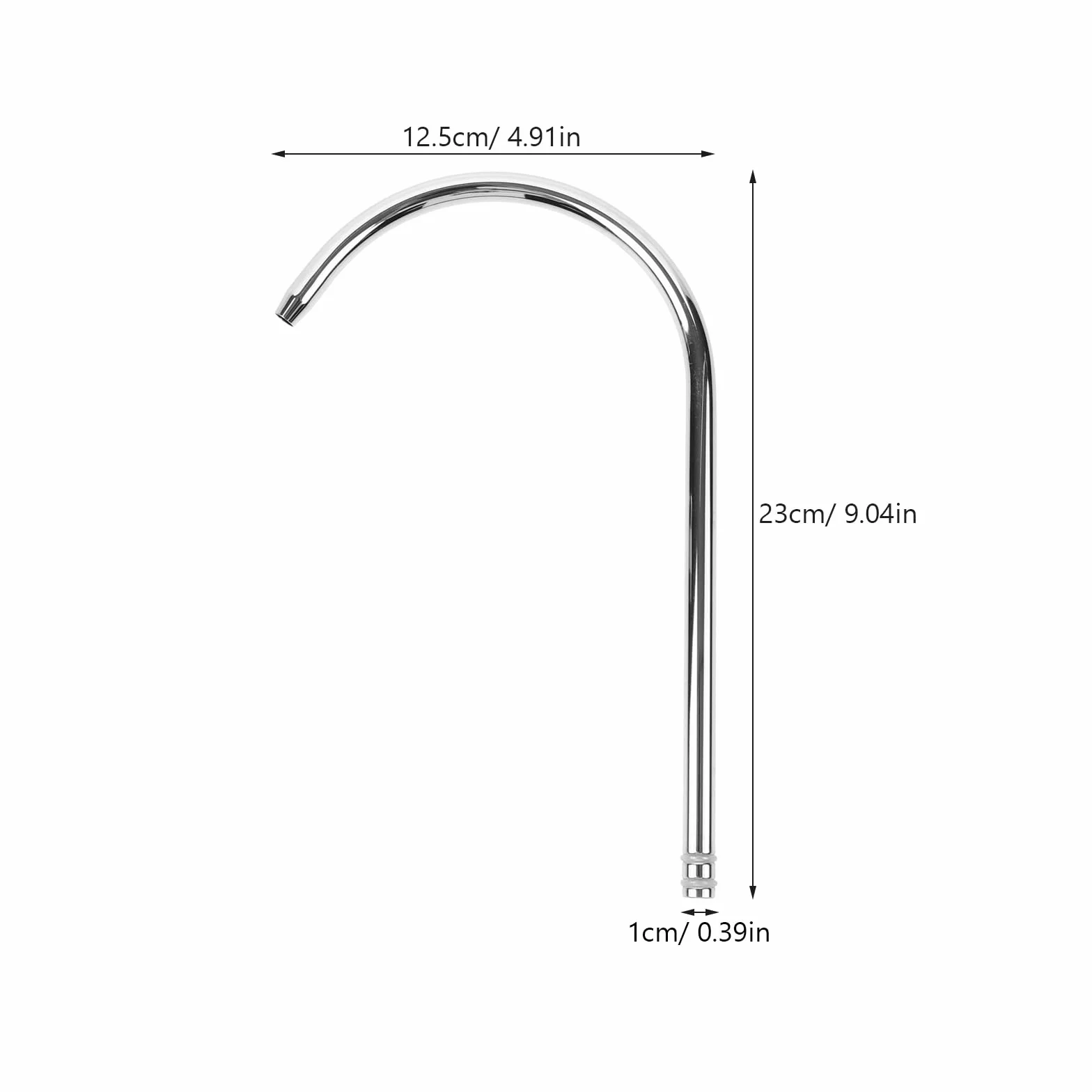 OSALADI Tube Coude Inoxydable pour Cuisine Accessoire Acier Inox Tube de Remplacement pour Distributeur d'Eau Installation Facile et Design Moderne Compact