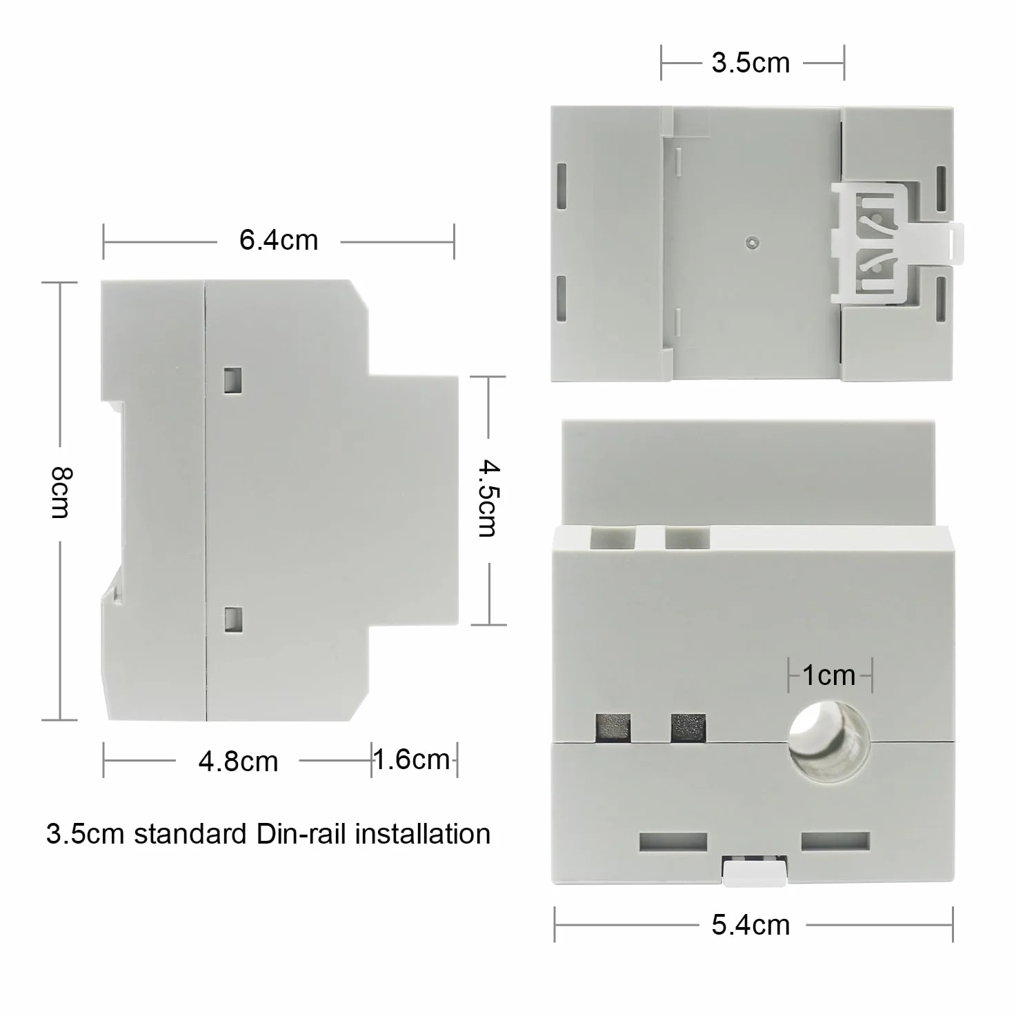 KETOTEK Compteur d'énergie monophasé Compteur d'électrique numérique AC 40-300V 100A Compteur Electrique 1 Phasé Wattmètre Rail DIN Mètre Watt KWh Voltmètre Ampèremètre