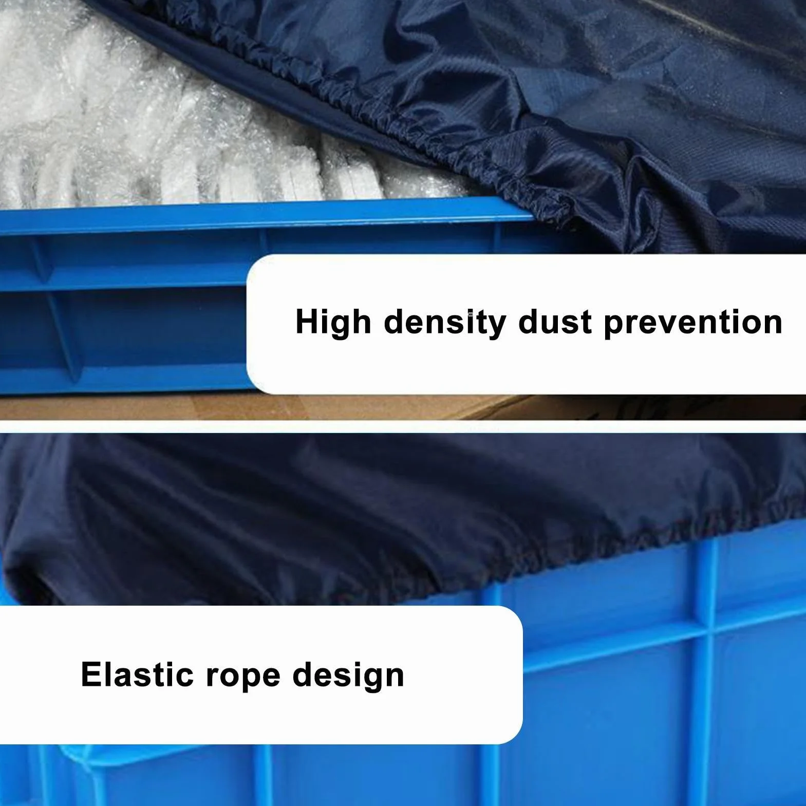 Housse de protection pour panier imperméable avec fermeture élastique ajustement serré lavable