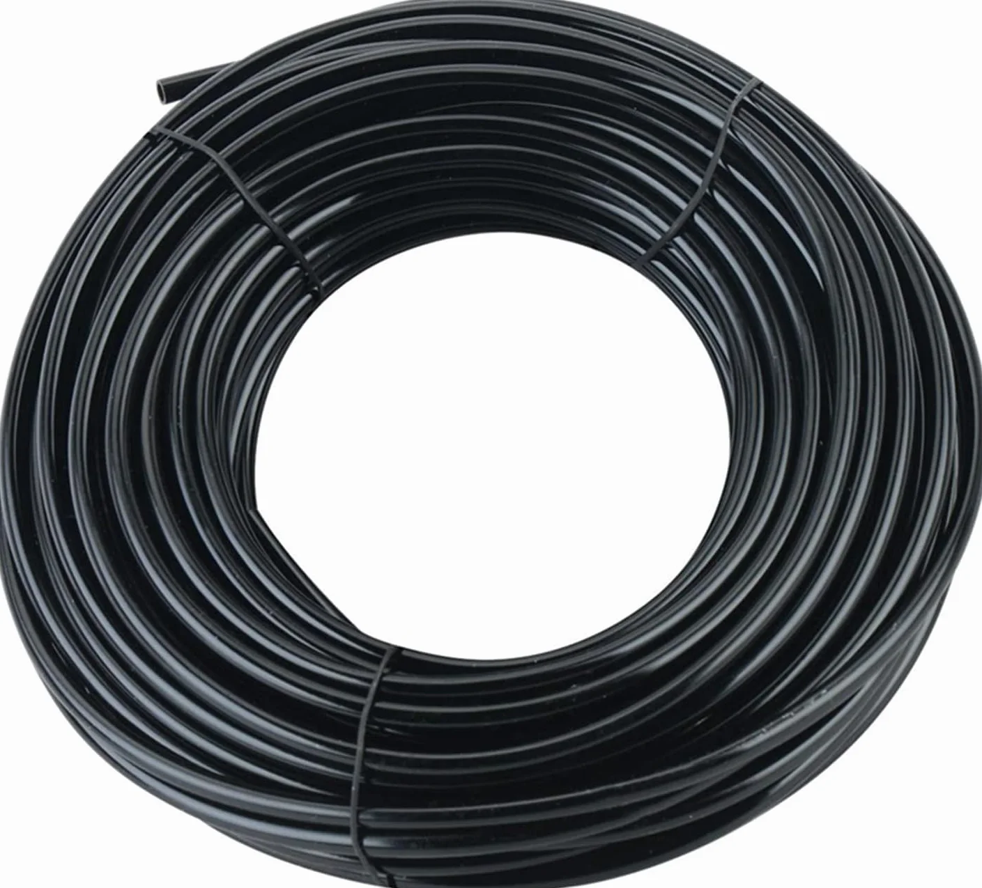 Tuyau d'irrigation Micro 10m, 1/4 pouce, I.D 4mm/O.D 6mm, noir pour jardin