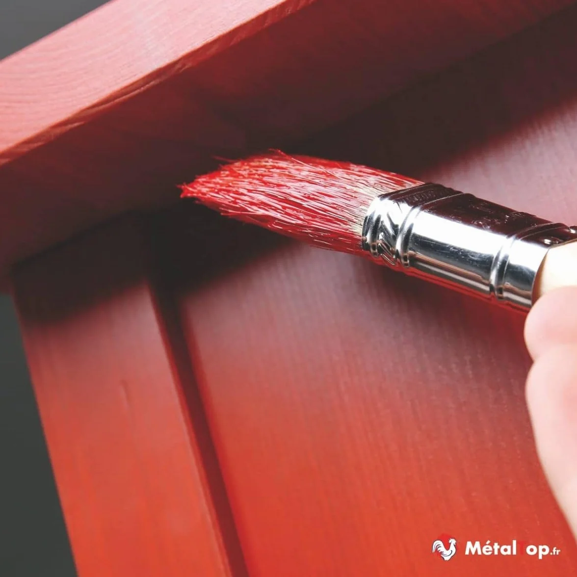 Metaltop - Peinture Bois Interieur - Blanc pur - RAL 9010-5 L - Microporeuse et lessivable pour portes, fenêtres, meubles