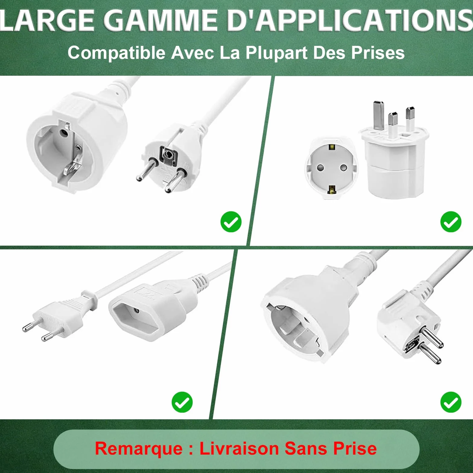 Boîtier Électrique Étanche IP55 | Protection Prise Extérieure Antichoc | Boîte Verte pour Rallonges (20.5x12.5x8cm) | adapté pour une utilisation en intérieur et dans des espaces extérieurs couverts