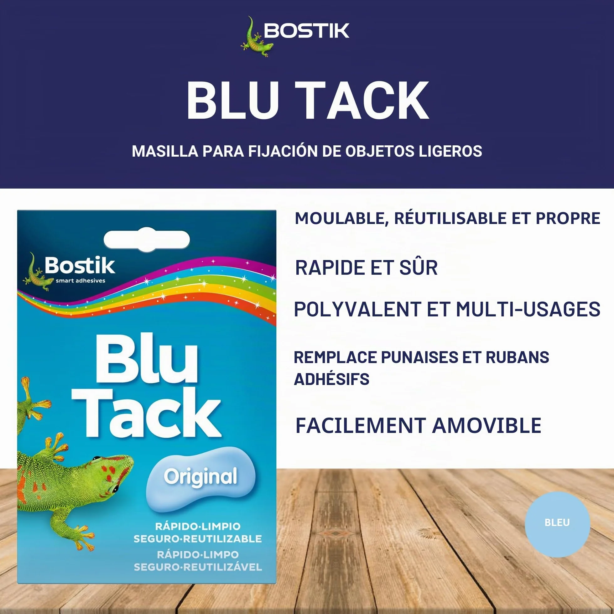 Bostik findley Blu-tack Lot de de mastic adhésif 57 g 1689