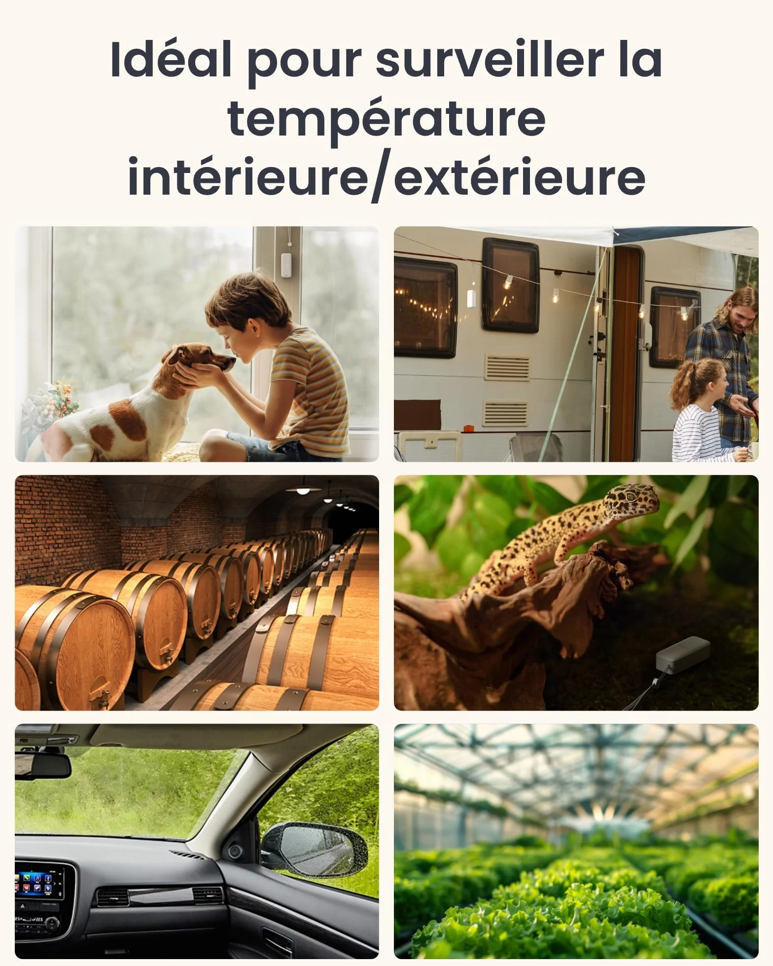 SwitchBot IP65 Hygromètre Thermomètre Intérieur Extérieur Bluetooth 100m Capteur Humidité 2 Ans Piles