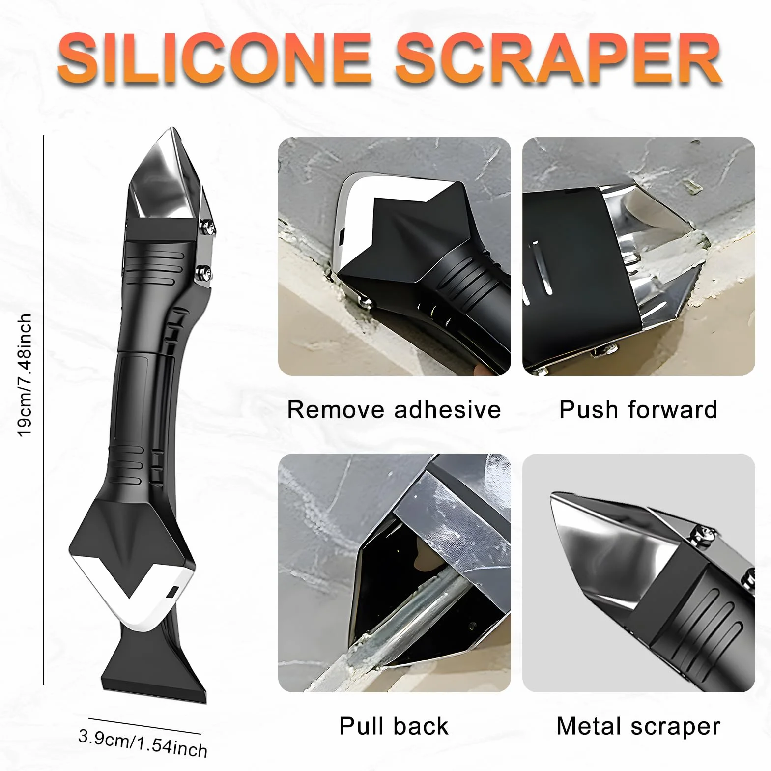 Enlever Joint Silicone, Dissolvant Silicone, Dissout Joint Silicone, Rapidement Efficacement, Convient pour cuisines, salles de bains, éviers, Comprend Lisseur Joint Silicone, 200 ml