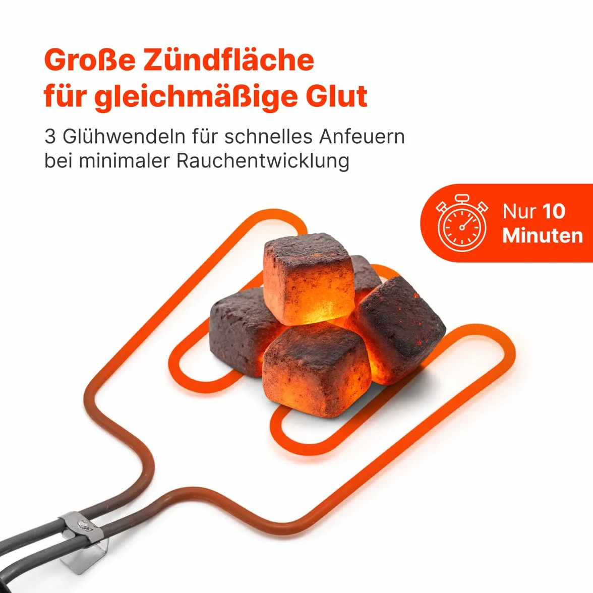 Clatronic EGA 3404 Allume Gaz pour Barbecue 800 W