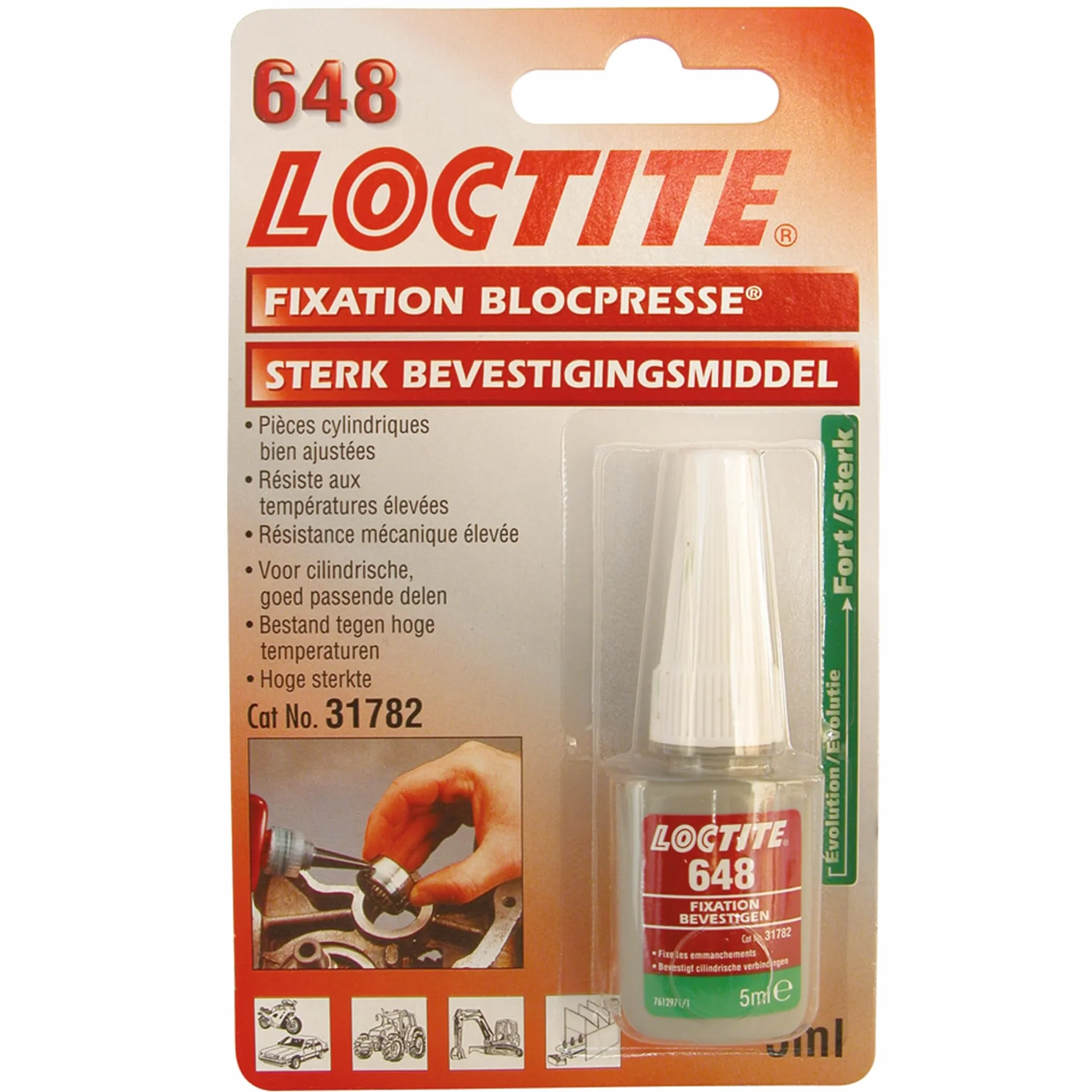 Loctite 648 Produit de fixation – haute résistance (vert) 5ml
