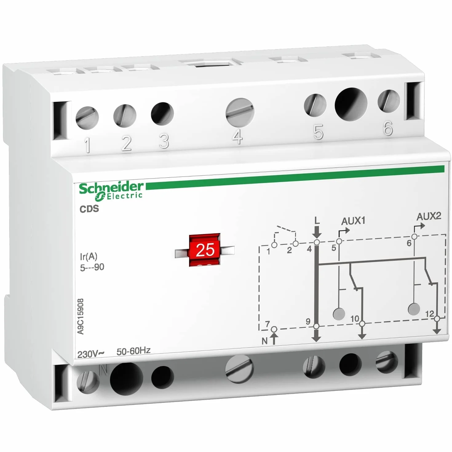 Schneider Electric - Acti9 CDSs - délesteur mono 2 voies - 230Vca - A9C15908