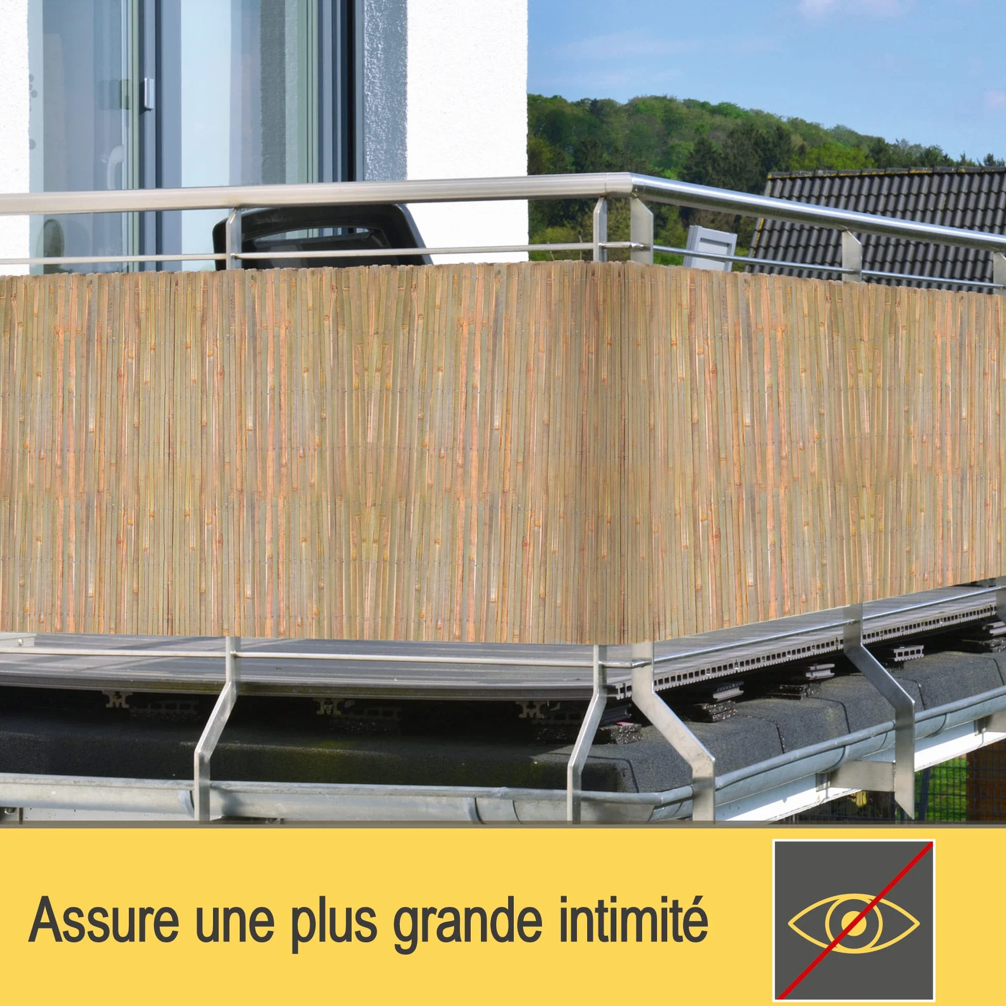 Sol Royal SolVision B89 Canisse Bambou 160x600cm FSC Brise Vue Jardin Protection Regards Vent Soleil