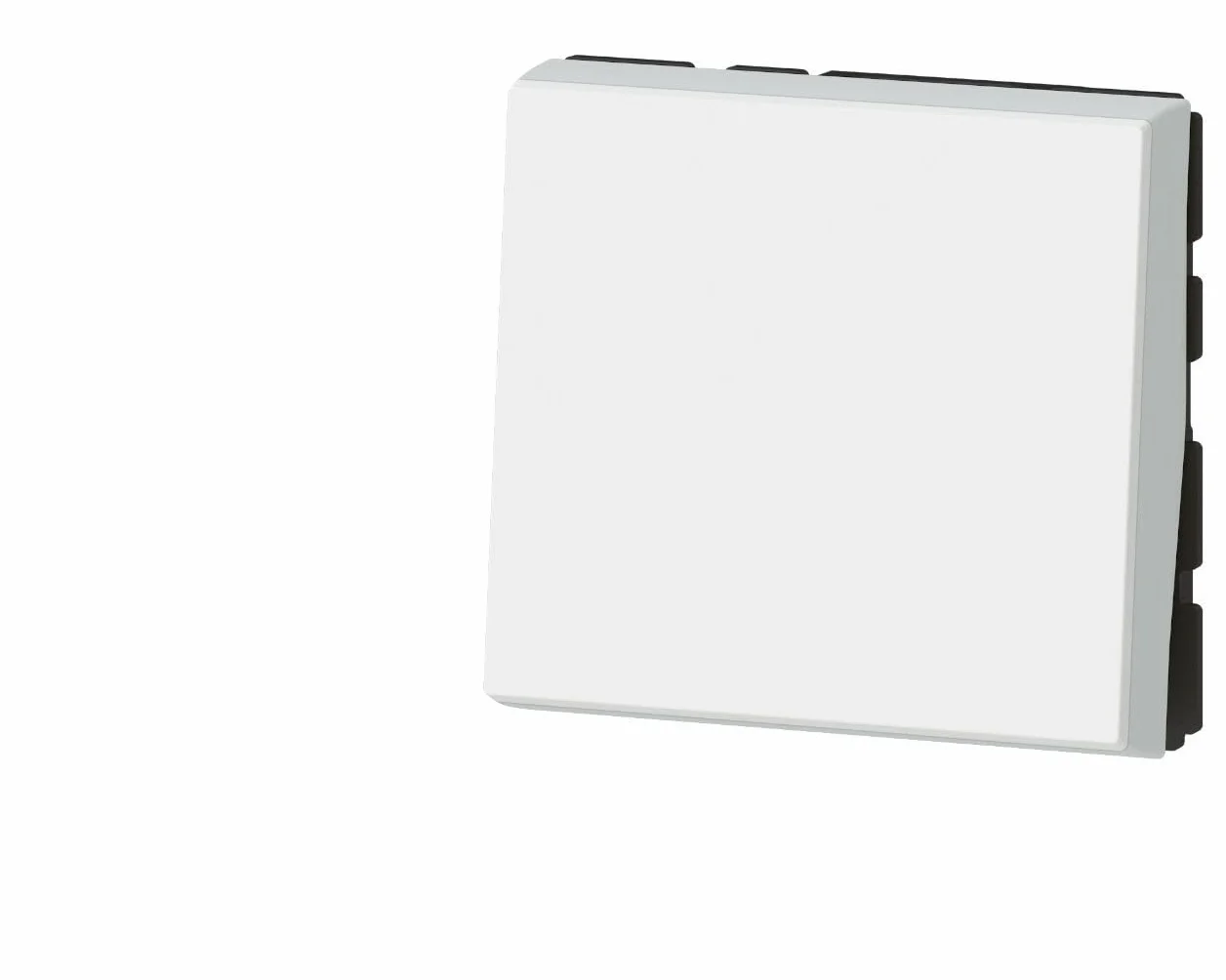 Legrand 077040L Poussoir ou Poussoir Inverseur Mosaic Easy-Led, 2 Modules, 6A, 250V, Blanc