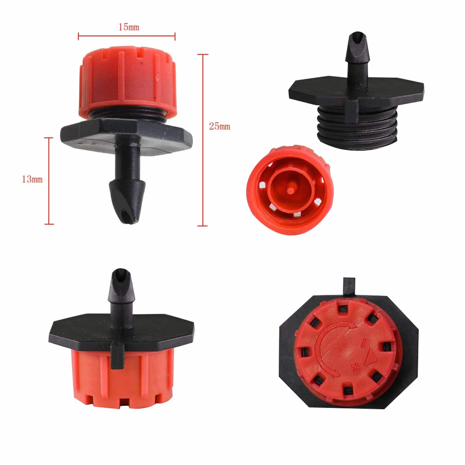 HOINCO Buse De Goutteur D'Irrigation Réglable 360 Degrés, Arroseurs Goutte à Goutte pour Tubes 4 mm ID, 200 Pièces