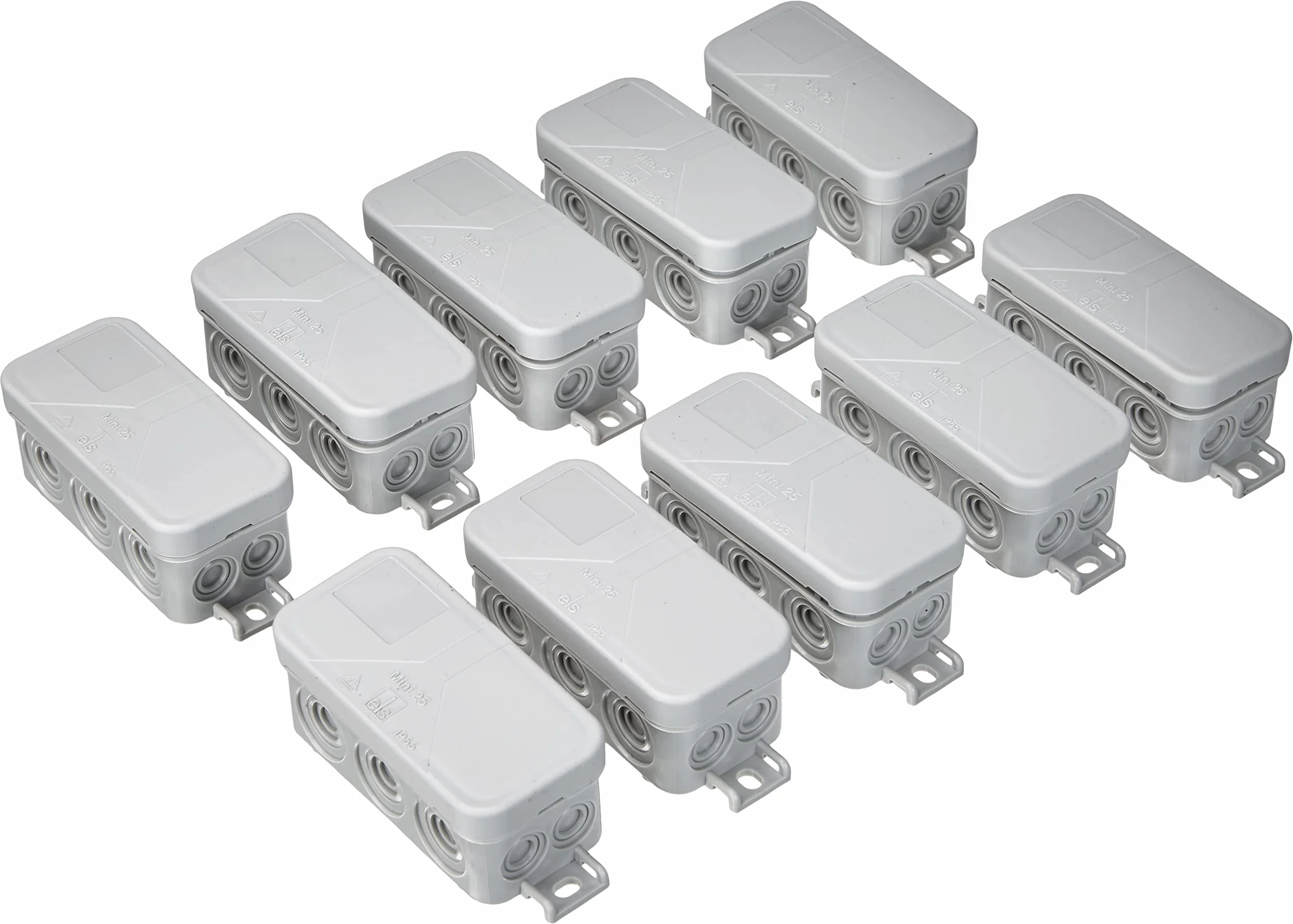 Spelsberg - Boîte de raccordement - Gris IP55 Mini 25 10 Stück Verbindungsdose gris