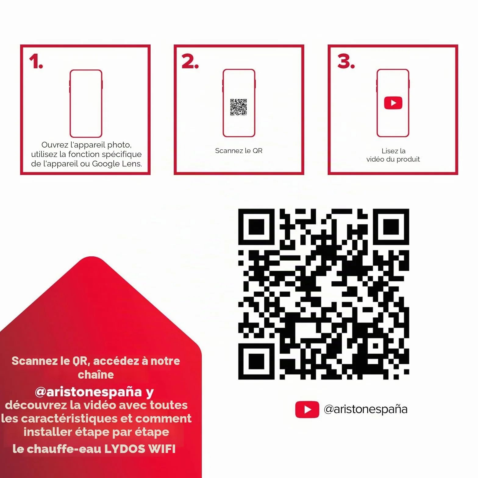 Ariston Lydos WIFI Chauffe-eau électrique 80 L