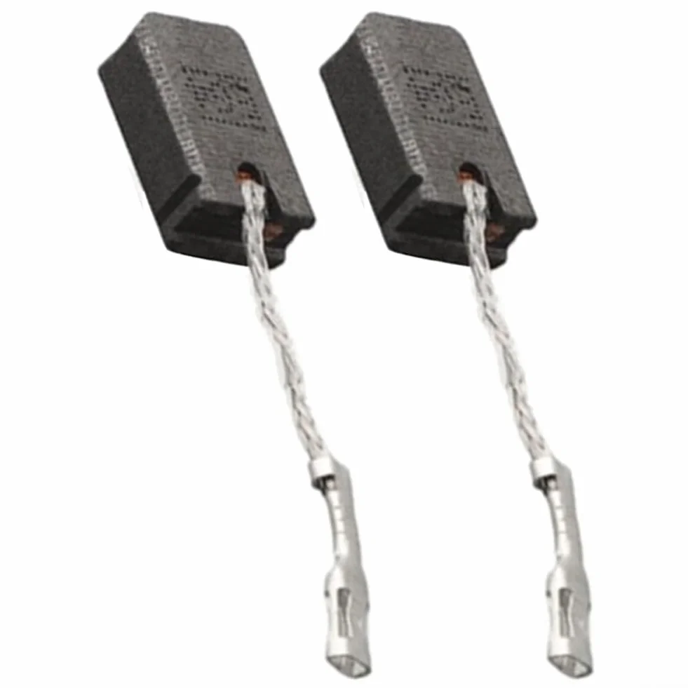 Lot de 2 balais de charbon pour Bosch 1607000V37, 6 x 10 x 16 mm E64 pour meuleuse d'angle GWS 12-125 AG50-11VSPD AG40-85P avec fil et ressorts