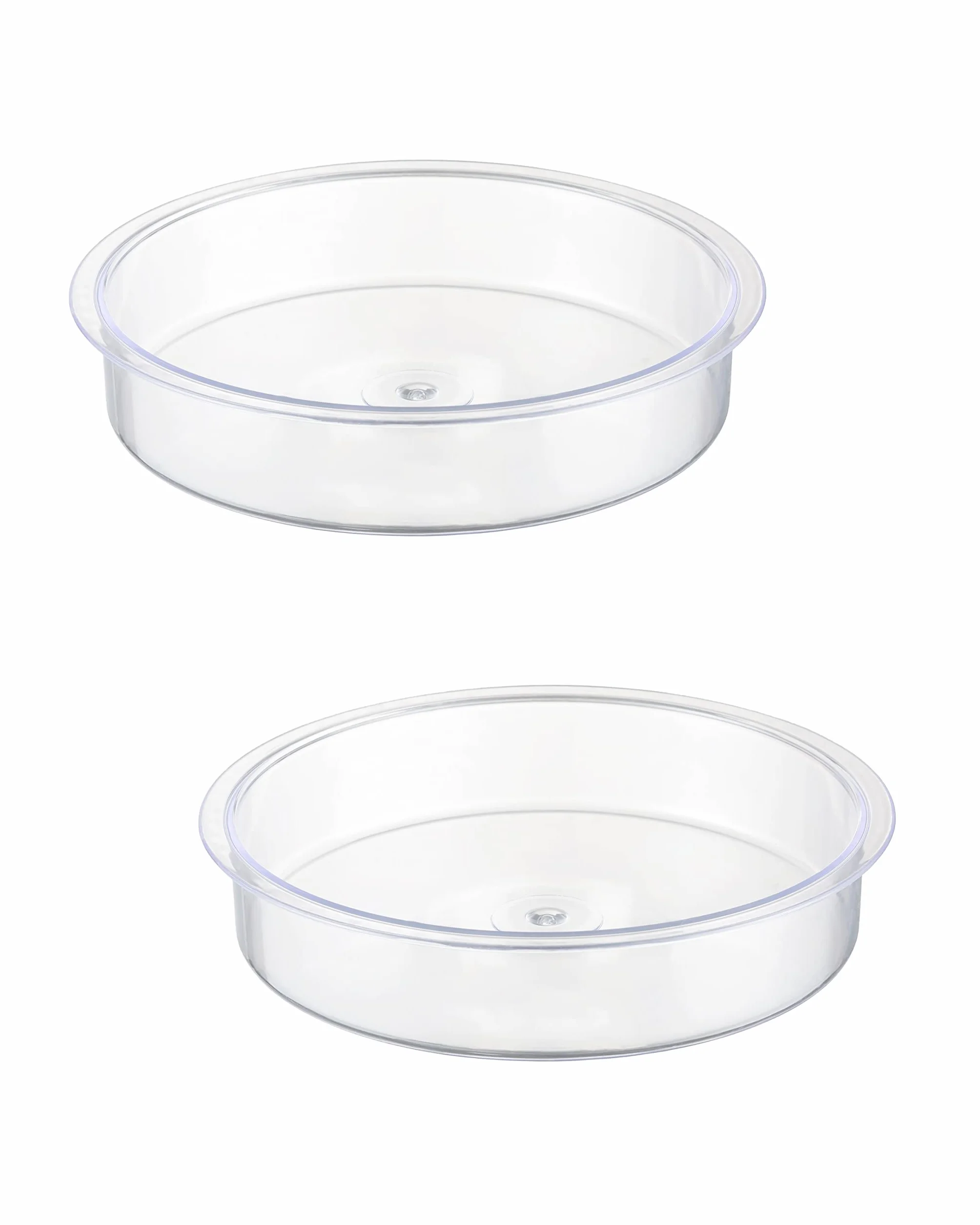 iBorn Lot de 2 bols de bain en plastique pour oiseaux 17,2 cm extérieur sol