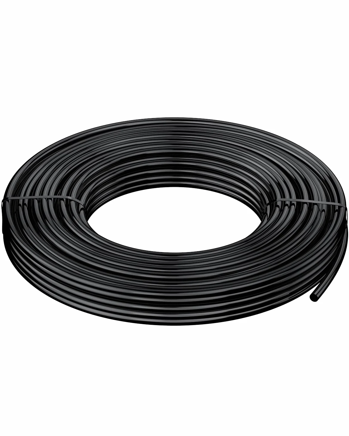 Pawfly 7.5 M Tubulure d'irrigation goutte à goutte 4-6 mm PVC noir rouleau jardin