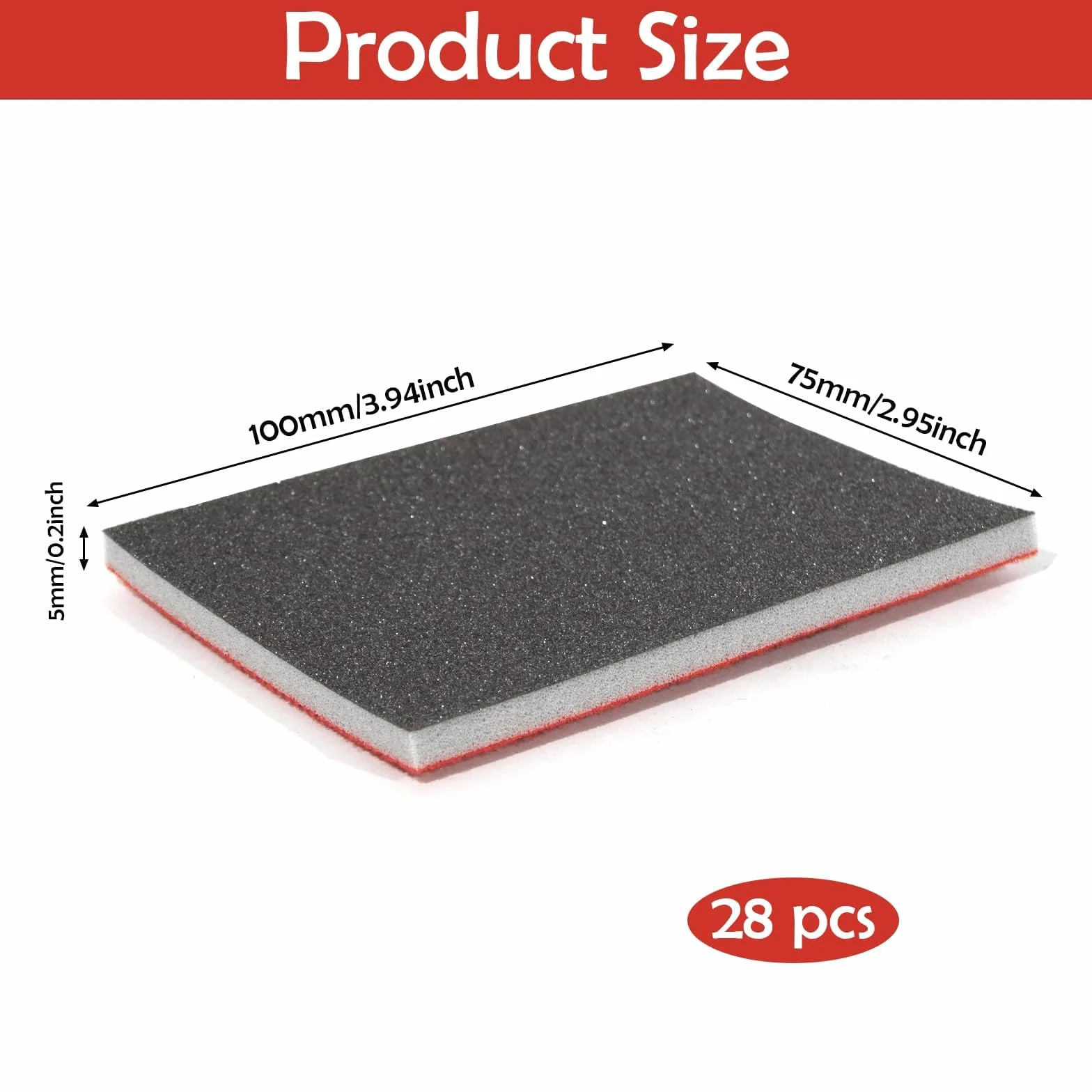Lot de 28 éponges abrasives humides et sèches, grain 180-3000, polissage bois métal