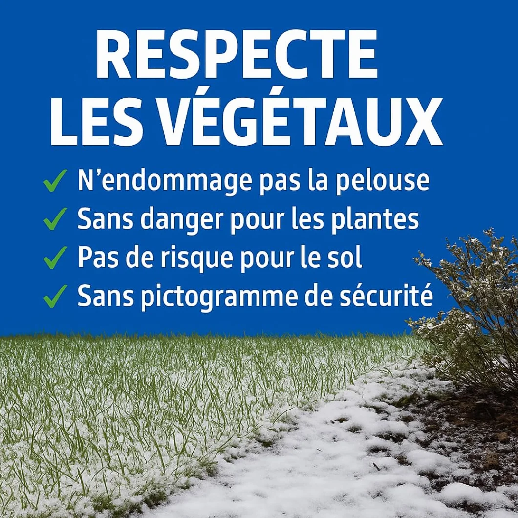 Sel de déneigement écologique longue durée - Déneigeant au magnésium - non agressif - efficace jusqu'à -30°C - Seau hermétique 4kg