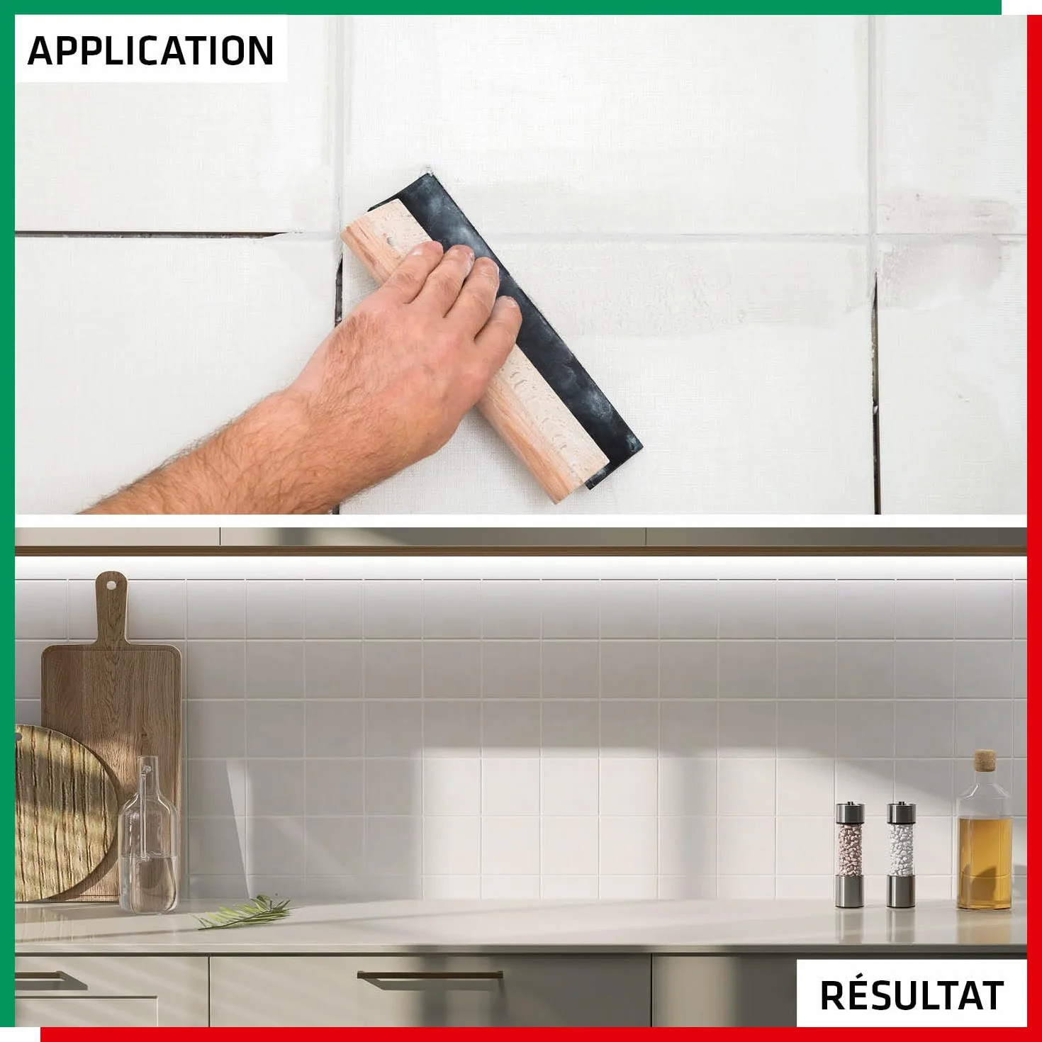 Parexlanko, Joint en Pâte prêt à l'emploi, Joint de carrelage compris entre 1 à 6mm pour mur et plan de travail intérieur, Blanc, 1,5kg